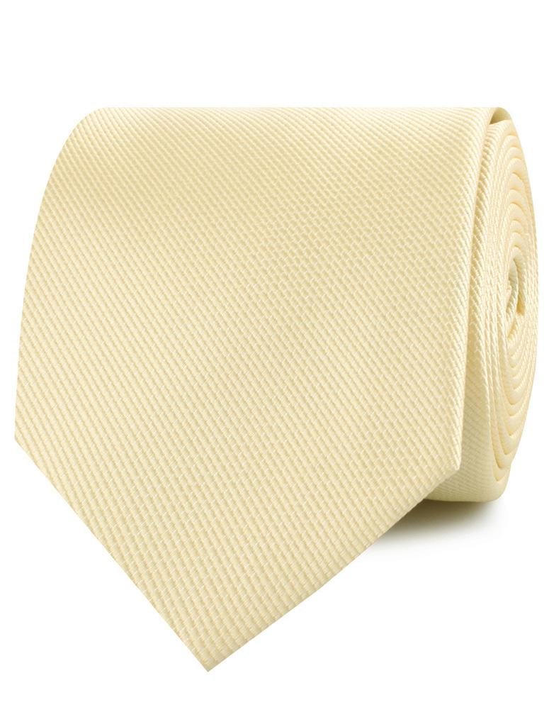 Canary Blush Yellow Weave Necktie