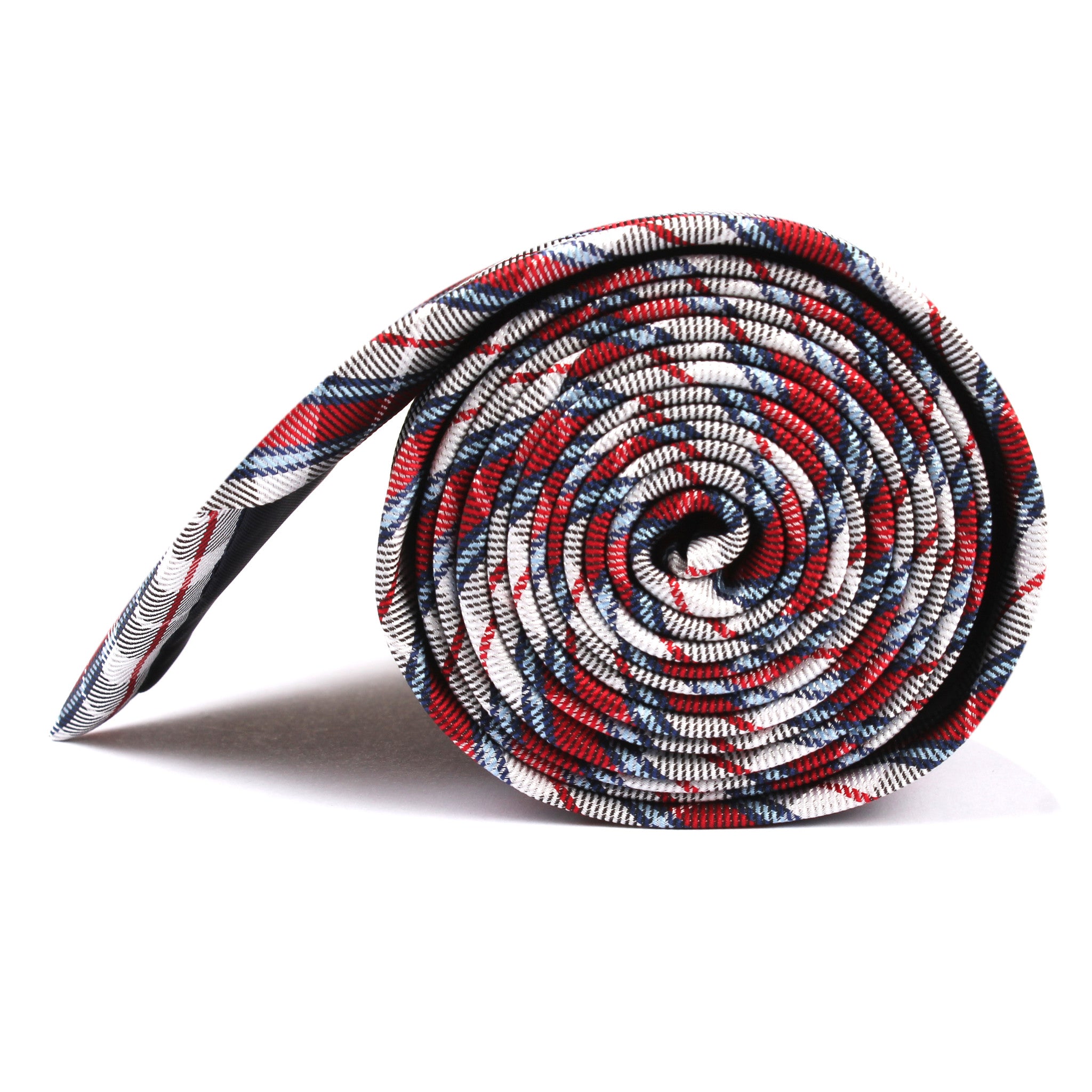 Tango Maroon with Blue Stripes Necktie