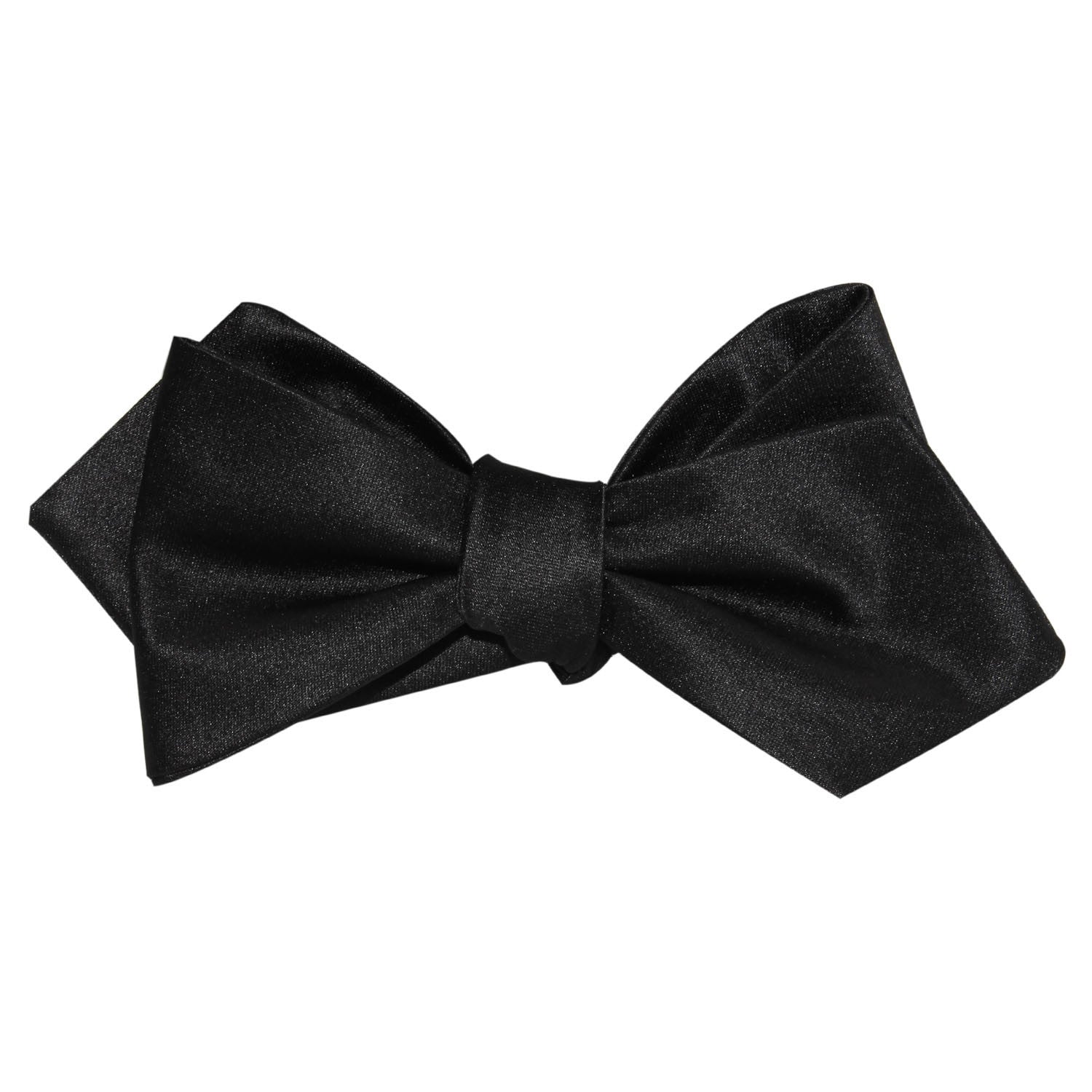 Bond Black Self Tie Diamond Tip Bow Tie