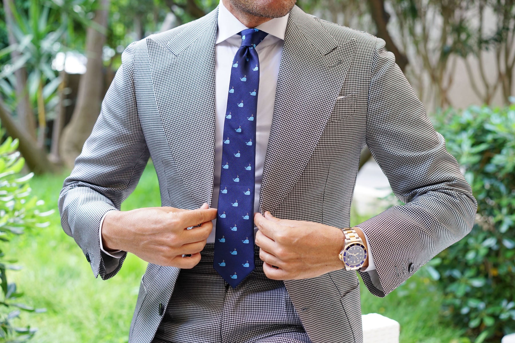 Laboon Blue Whale Skinny Tie