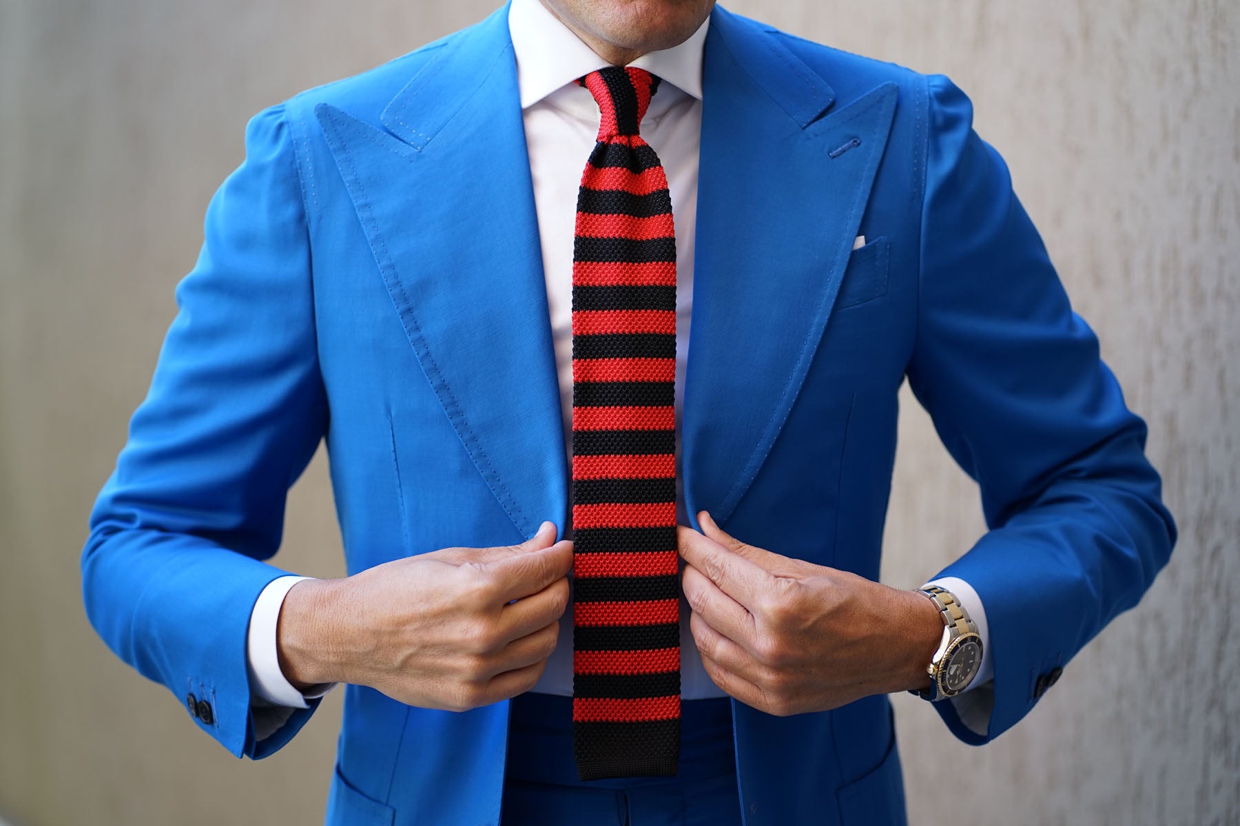 Redford Black & Red Knitted Tie