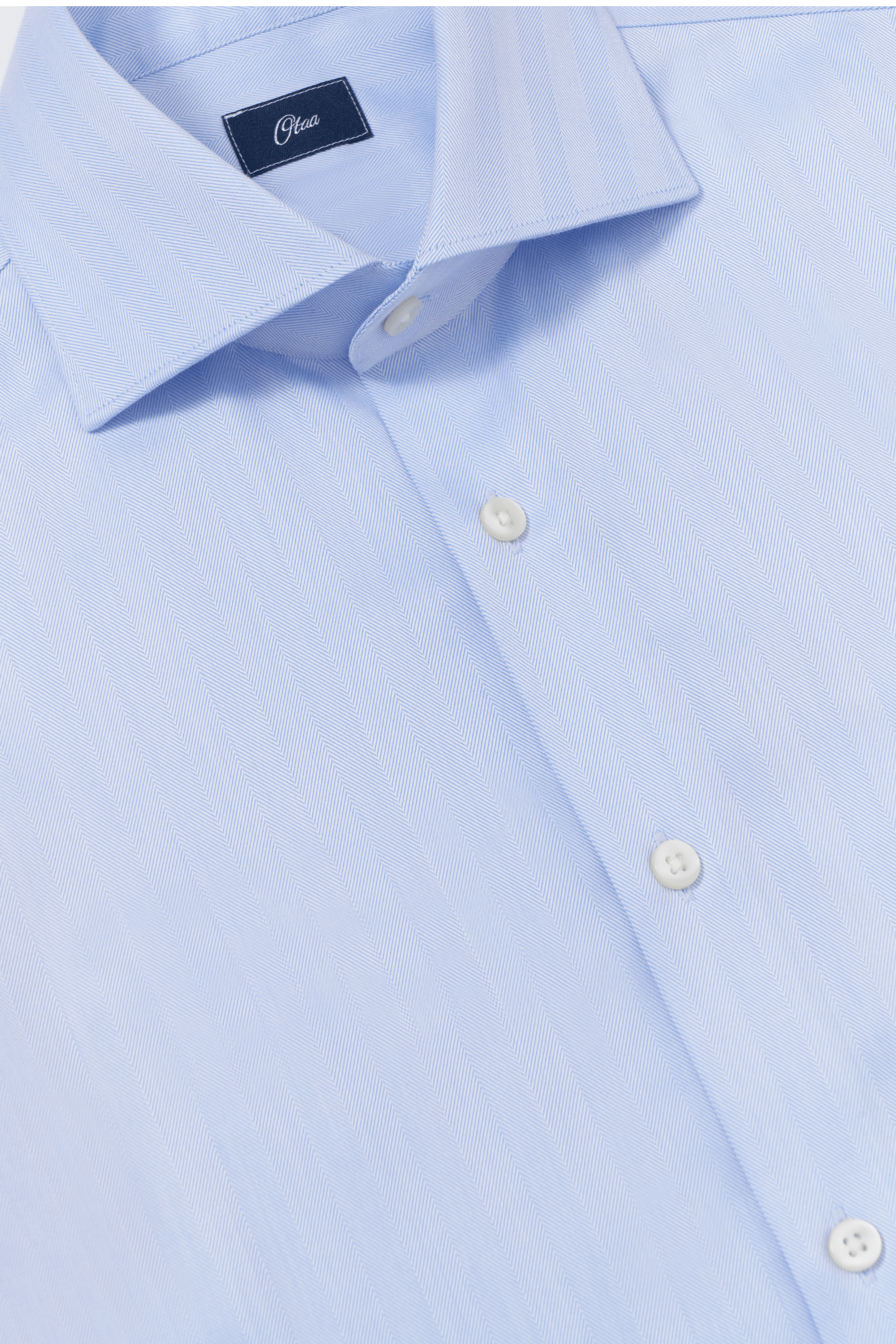 Lapaglia Blue Herringbone Lucious Non-Iron Shirt