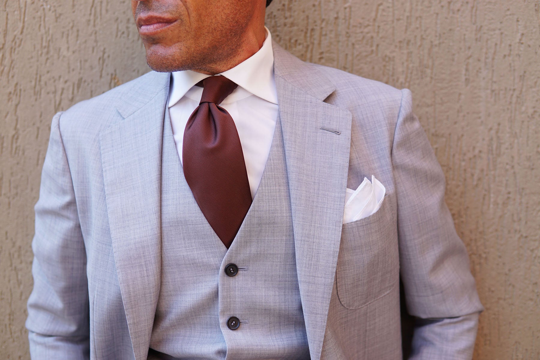 Dark Brown Weave Necktie