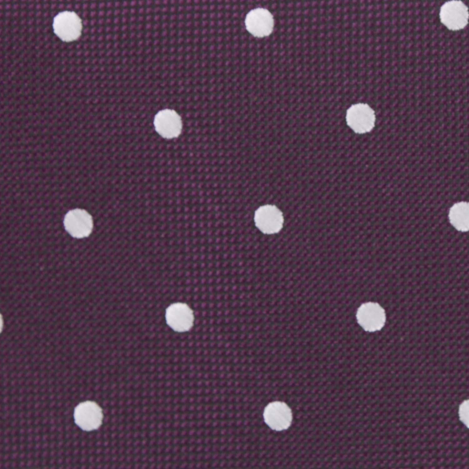 Eggplant Plum Purple with White Polka Dots Necktie