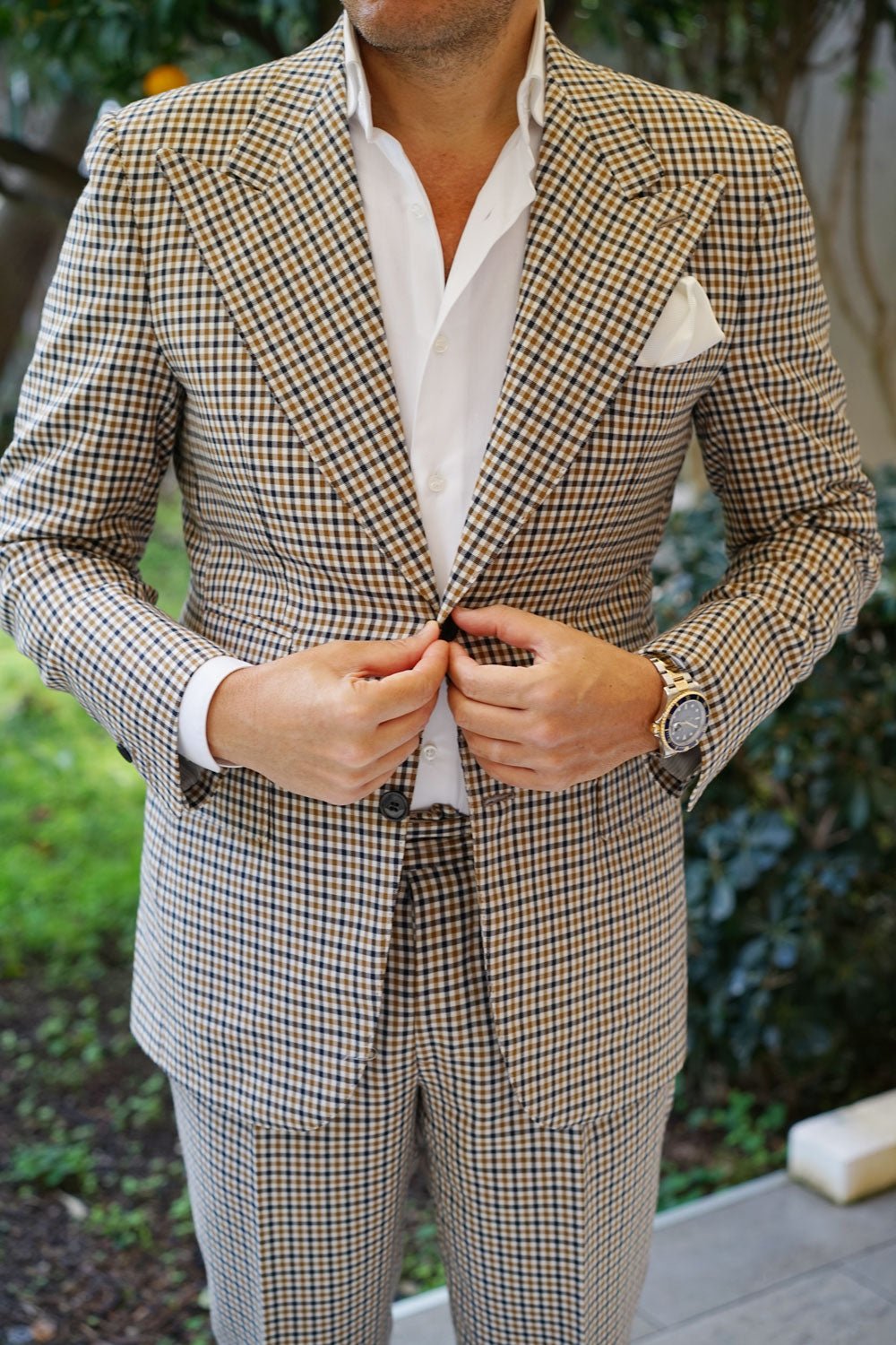 Ivory Crisp Twill Pocket Square