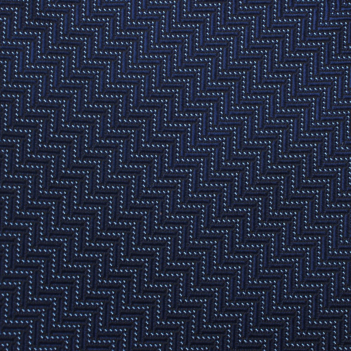 Aztec Blue Herringbone Necktie