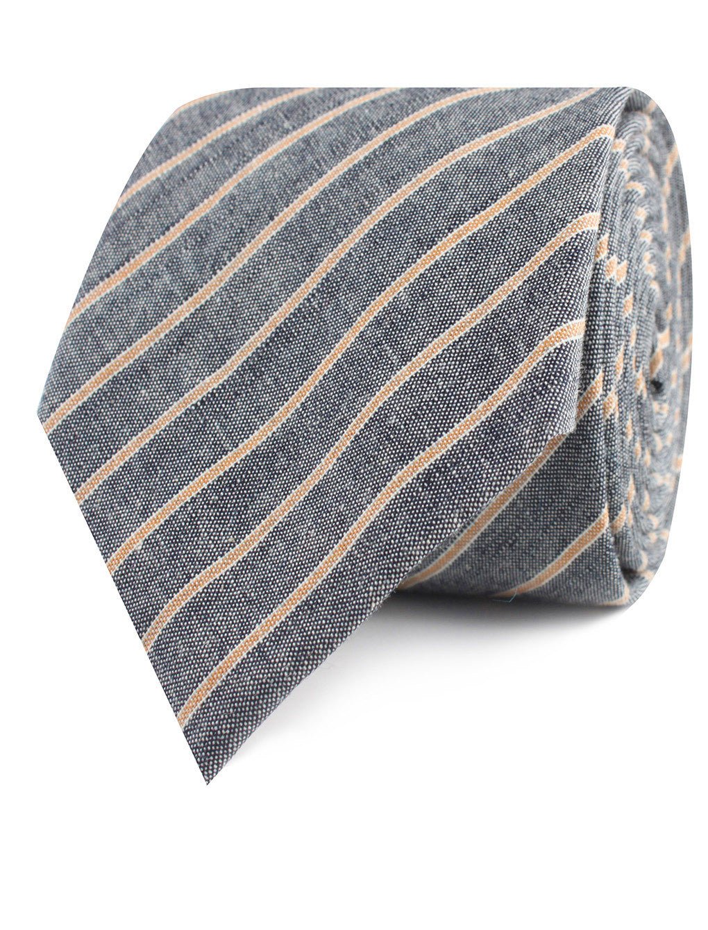 Mustard Pinstripe Tie