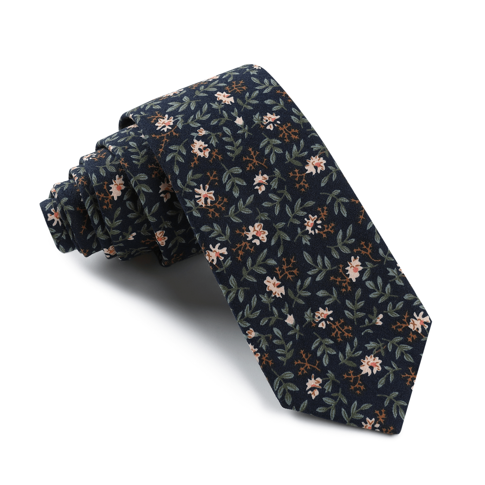 Edinburgh Twilight Floral Skinny Tie