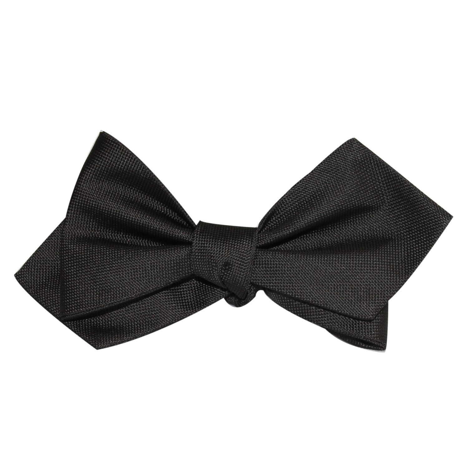 Black OTAA Self Tie Diamond Tip Bow Tie