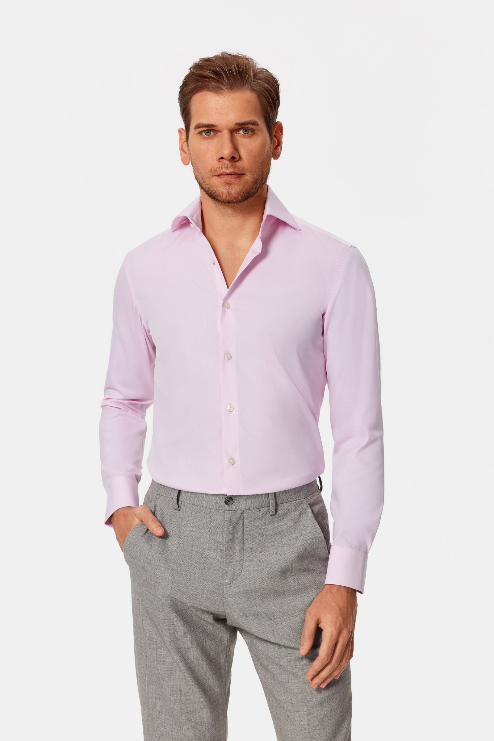 Pacelli Pink Oxford Shirt