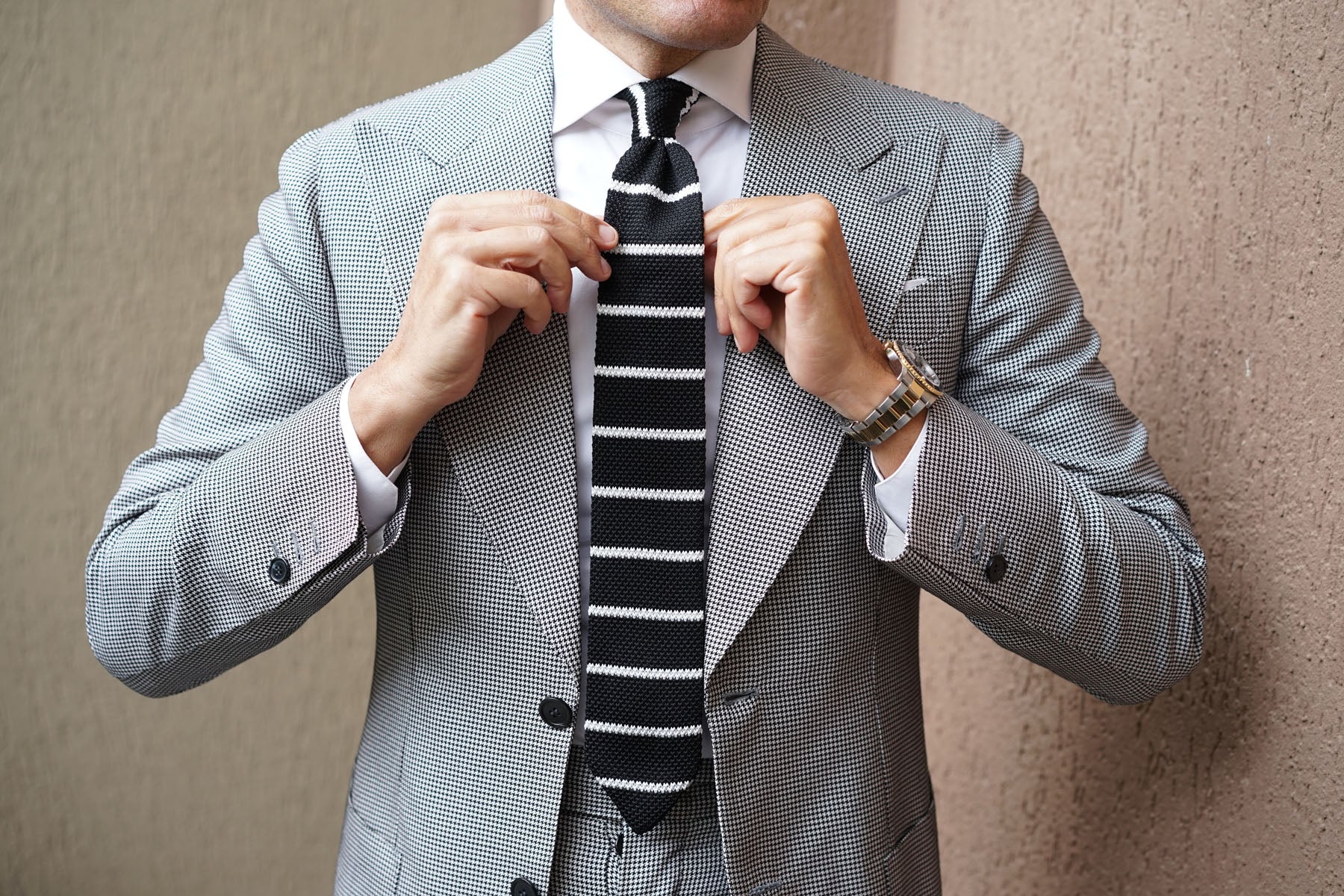 Harlequin Knitted Tie