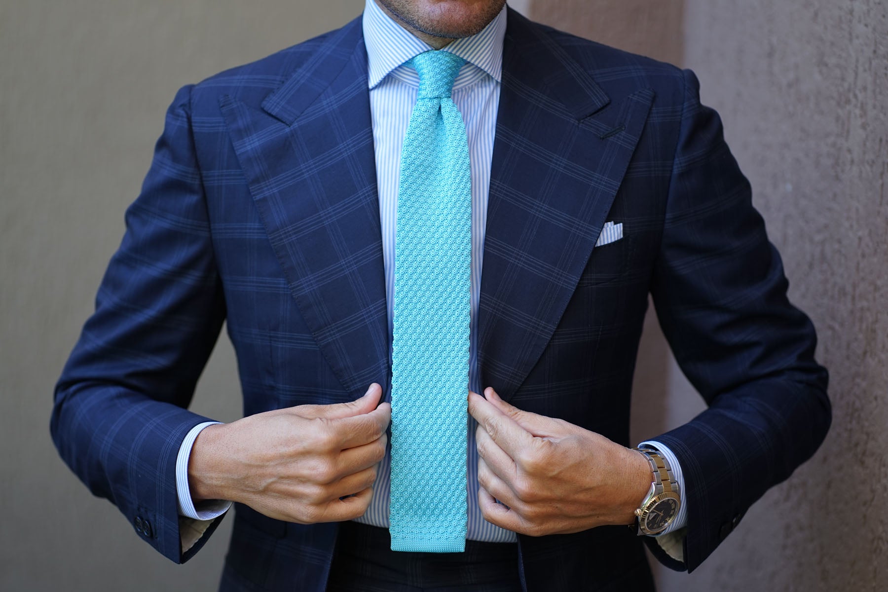 Butabi Sky Blue Knitted Tie