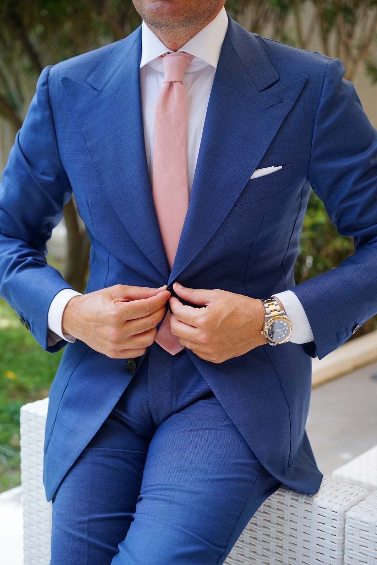 Dusty Rose Pink Skinny Tie