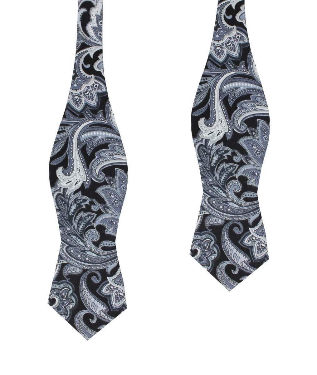 Lampedusa Paisley Diamond Self Bow Tie