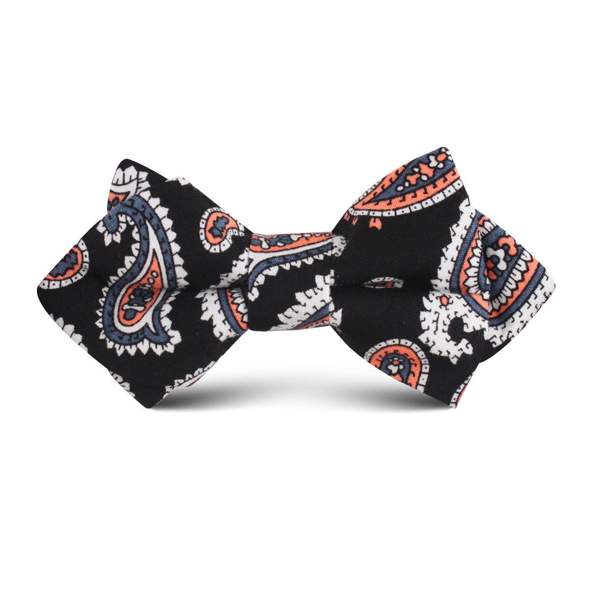 Levanzo Coral Paisley Kids Diamond Bow Tie