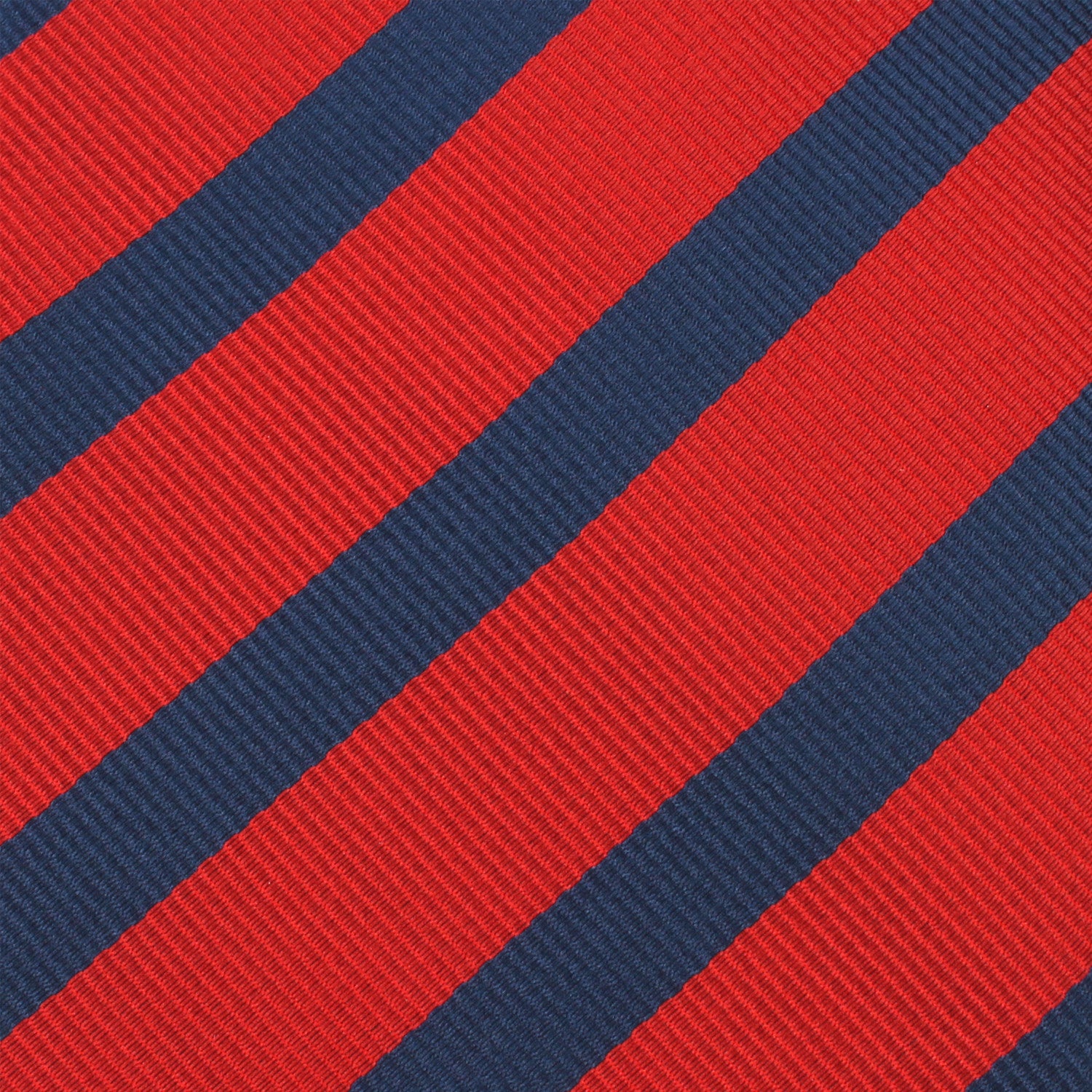 Red and Navy Blue Striped Tie