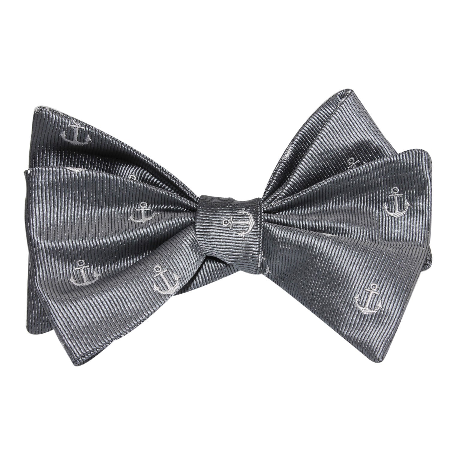 The OTAA Charcoal Grey Anchor Self Tie Bow Tie