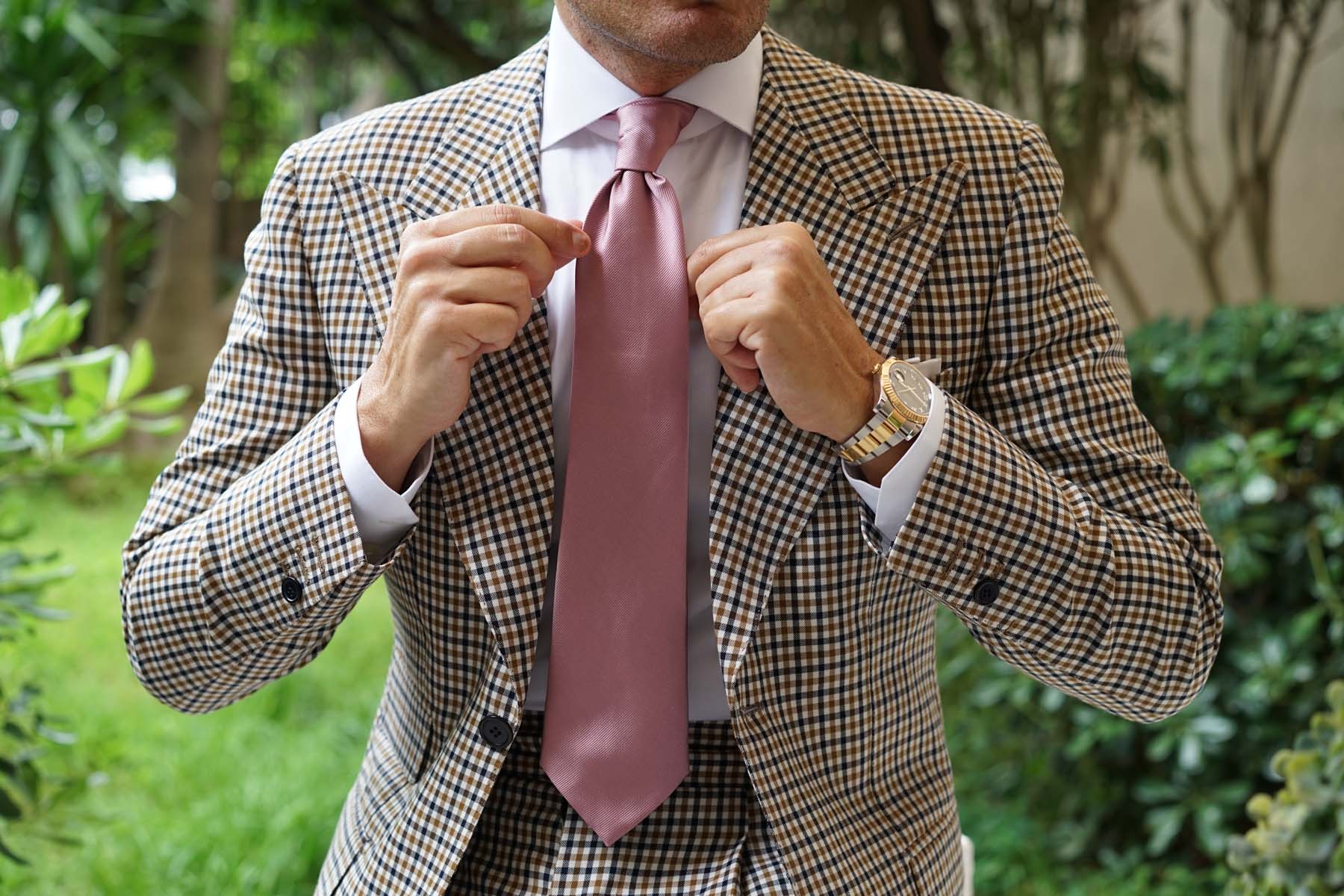 Dusty Rose Twill Necktie