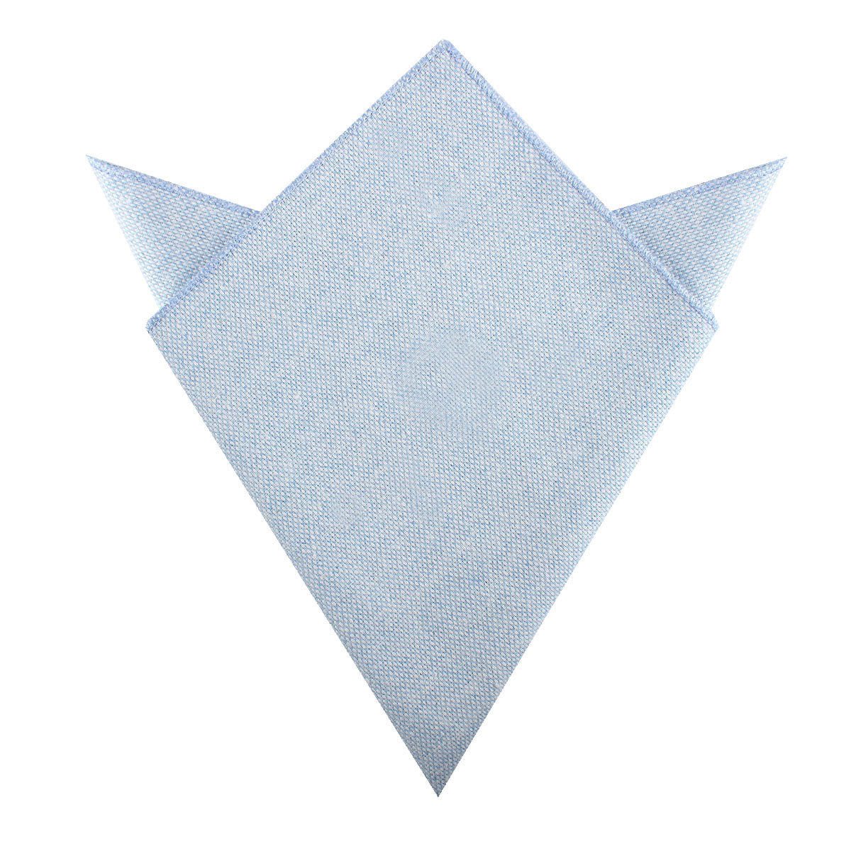 Sky Blue Donegal Linen Pocket Square