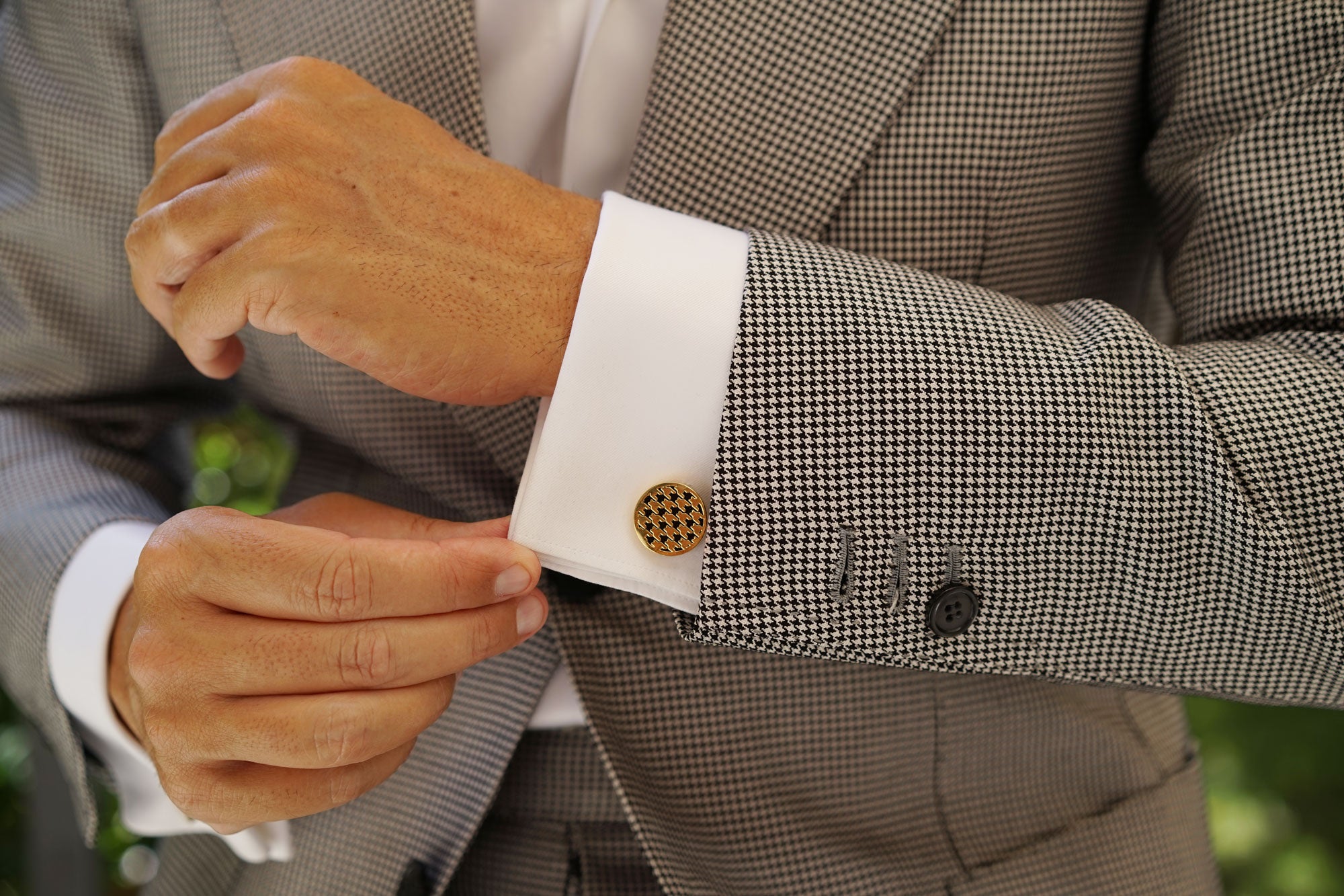 Sir Stewart Black and Gold Cufflinks