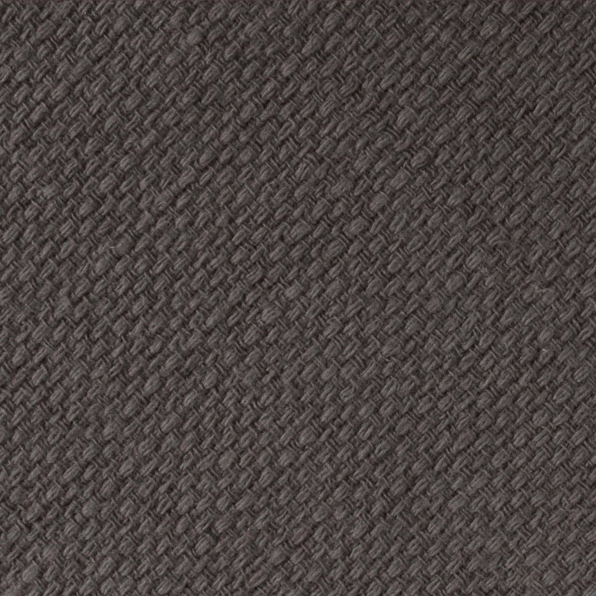 Charcoal Graphite Weave Linen Necktie