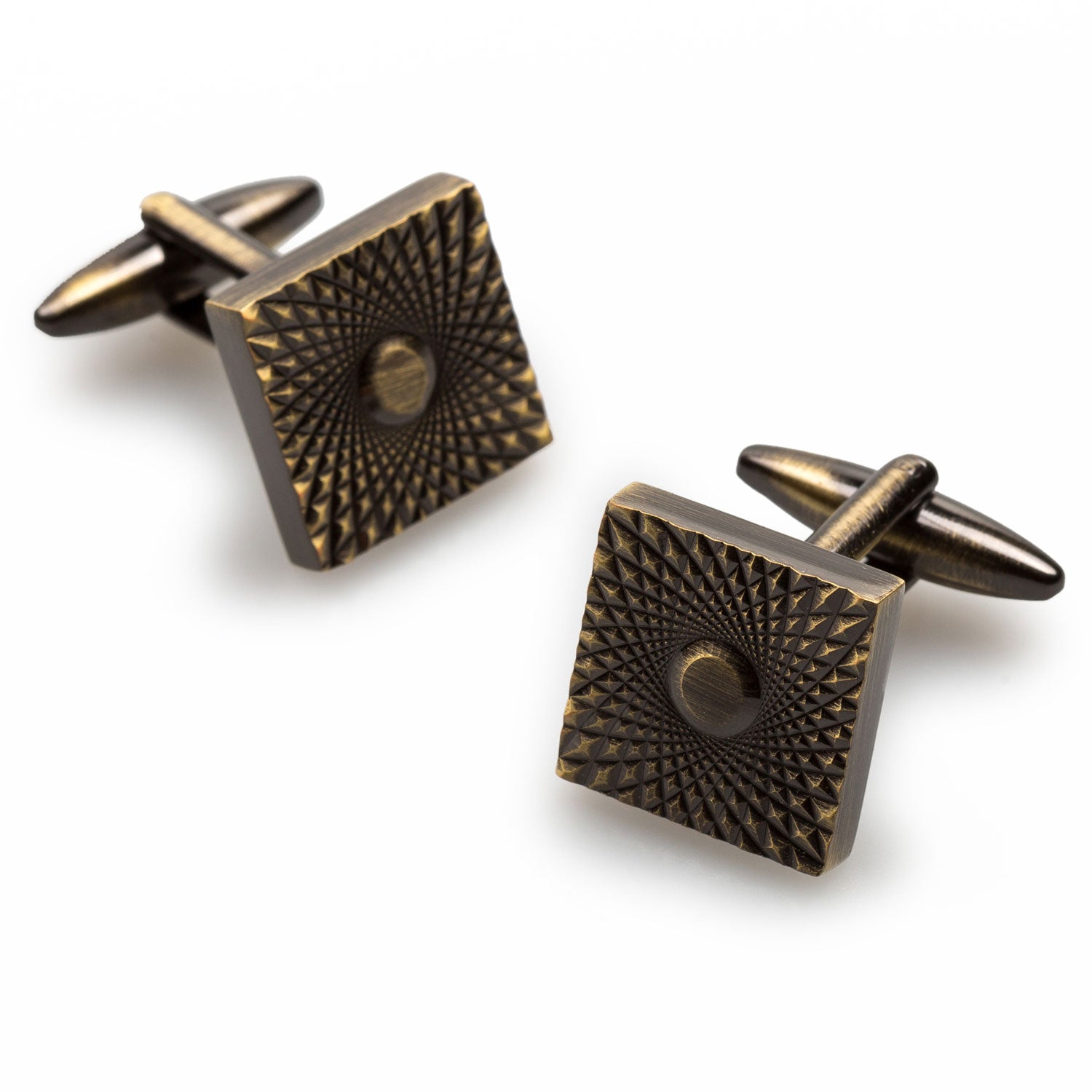 Mr Bond Antique Brass Cufflinks