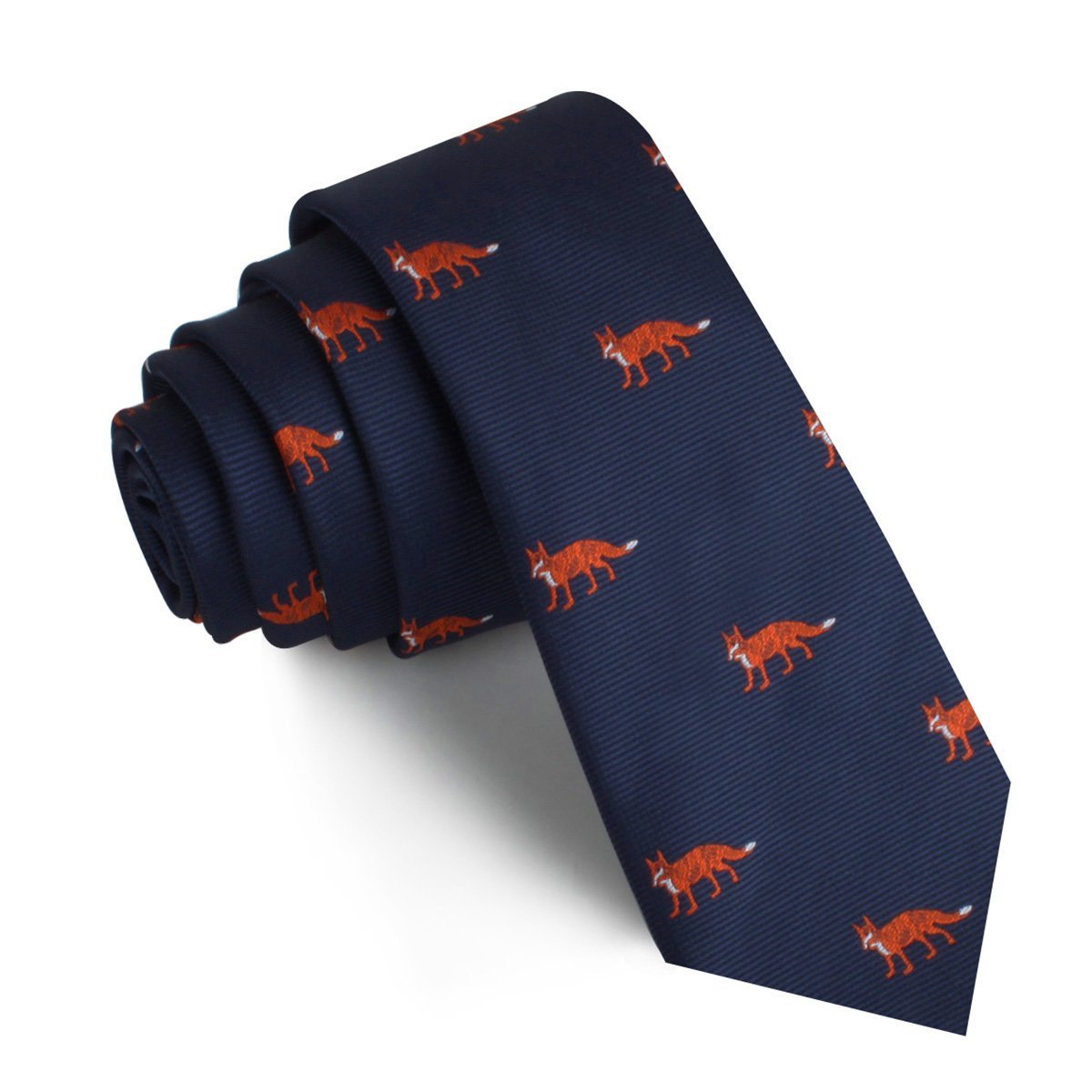 Fox Island Navy Skinny Tie