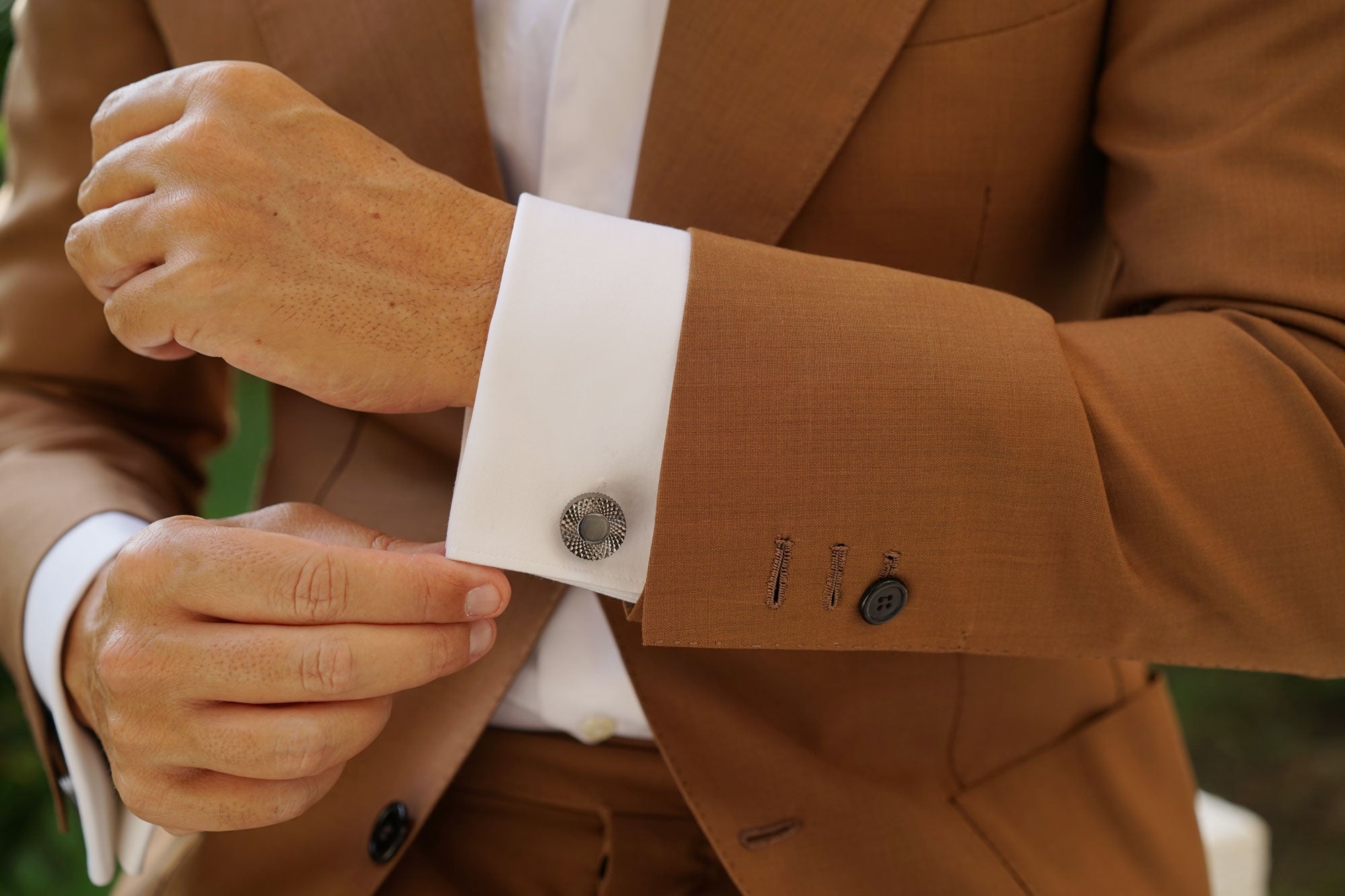 Silver Gunmetal Danielre Cufflinks