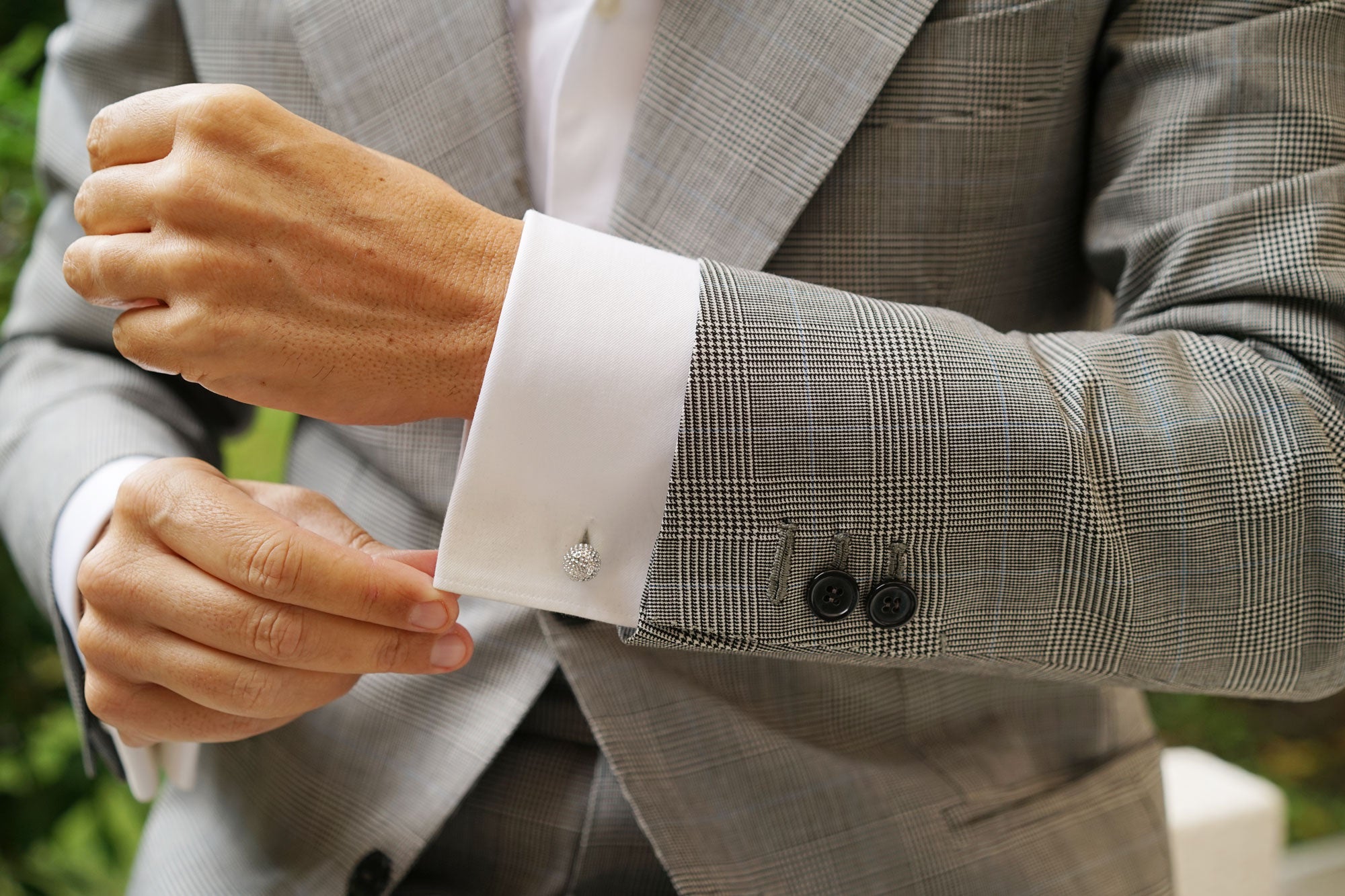 Silver Golf Ball Cufflinks