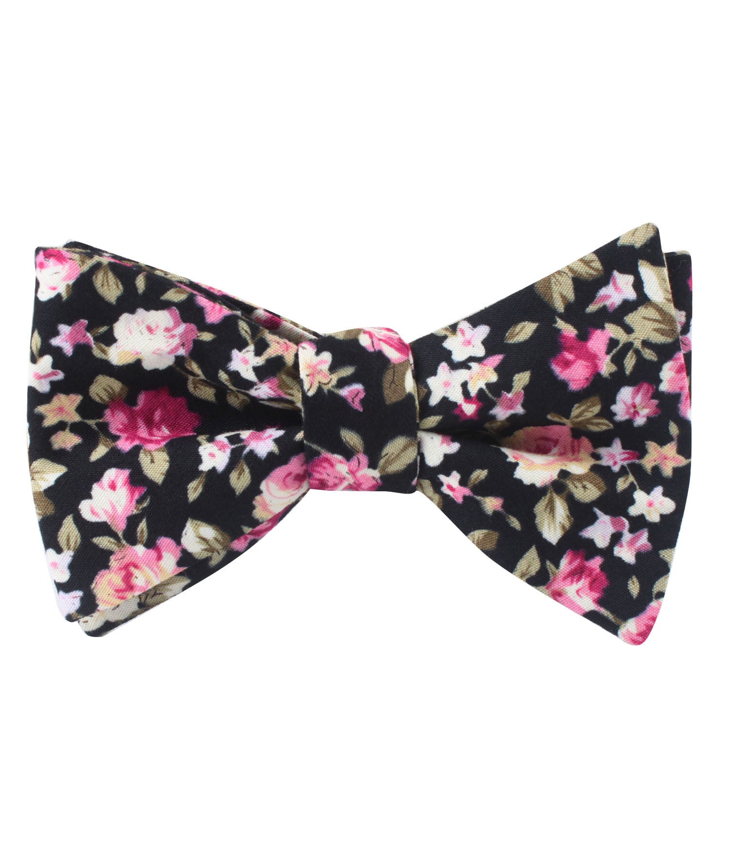 Bucharest Blossom Floral Self Bow Tie