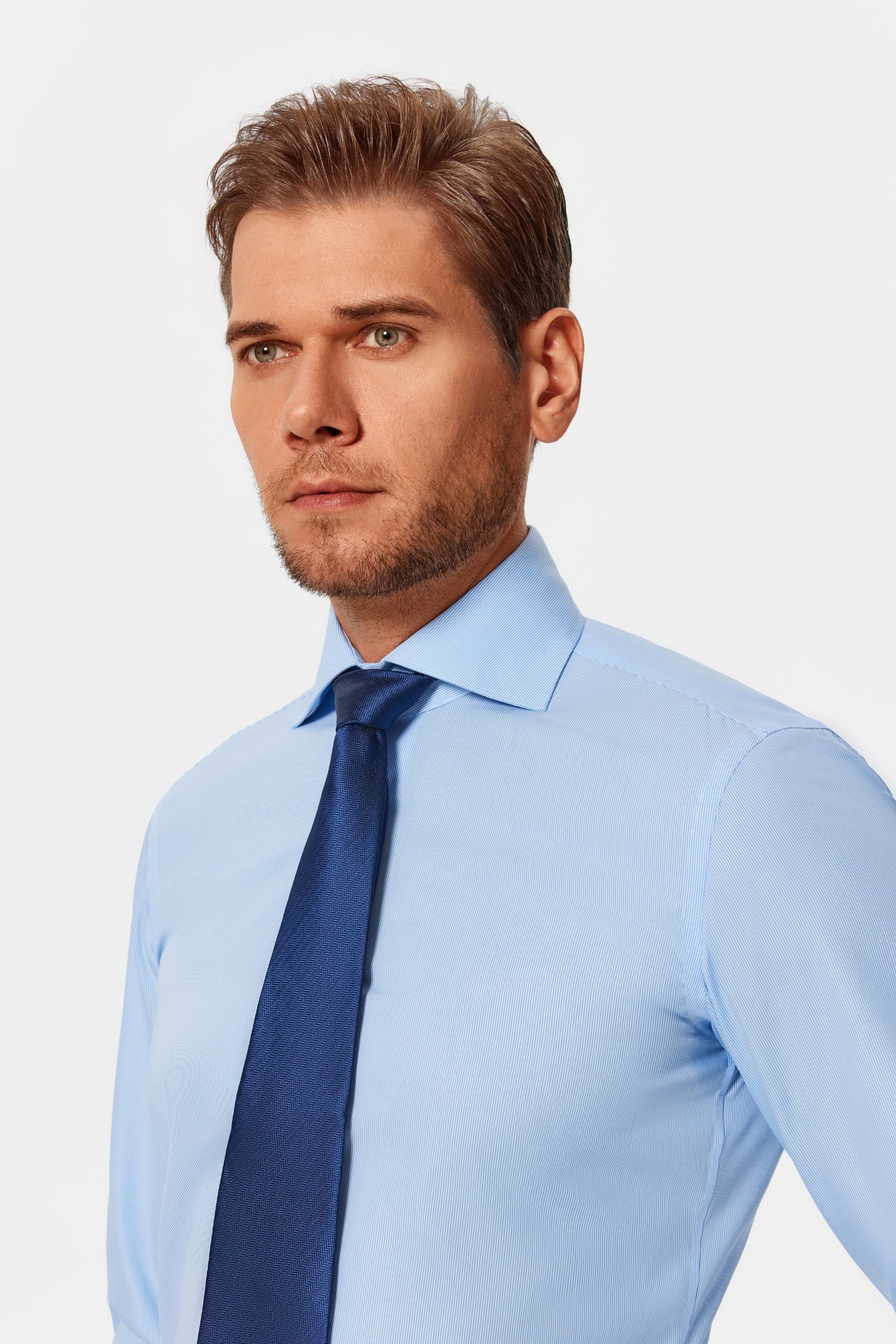 Babcock Blue Stripe Poplin Shirt