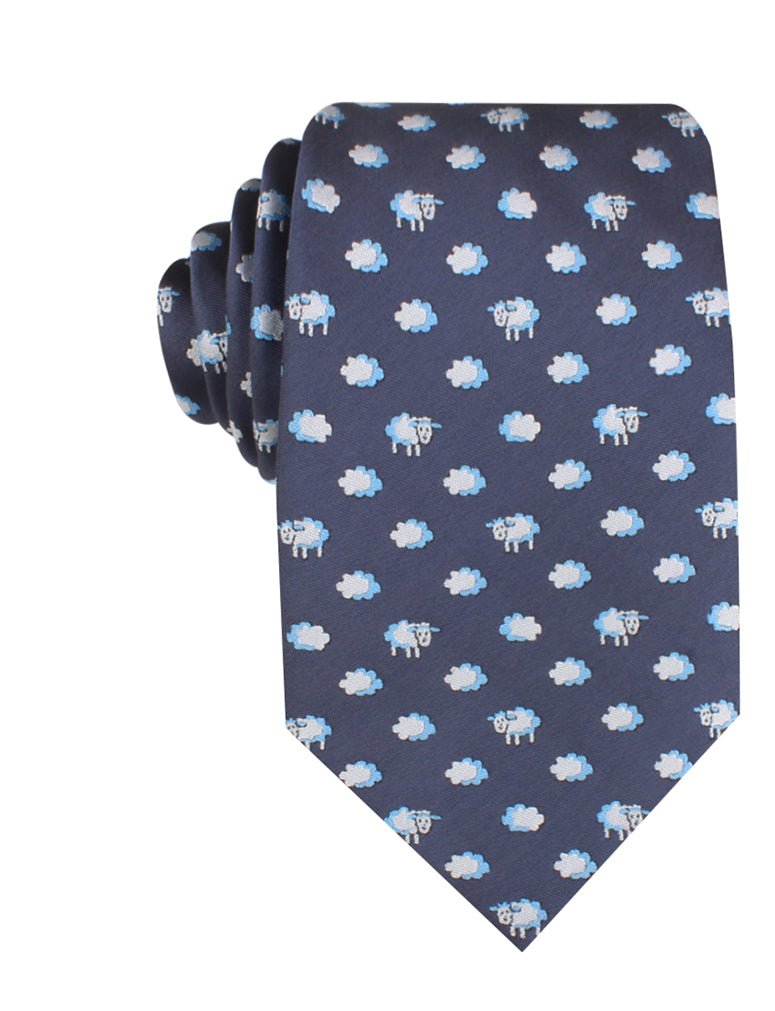 Sleepy Sheep Grey Necktie