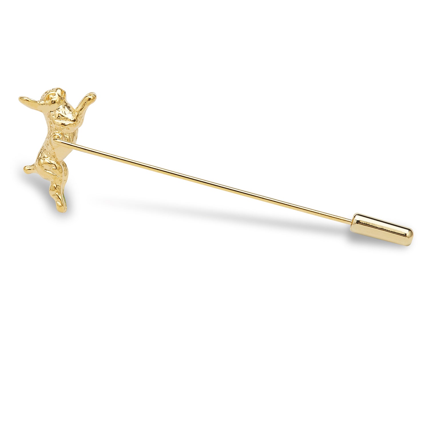 Gold Jack Rabbit Lapel Pin