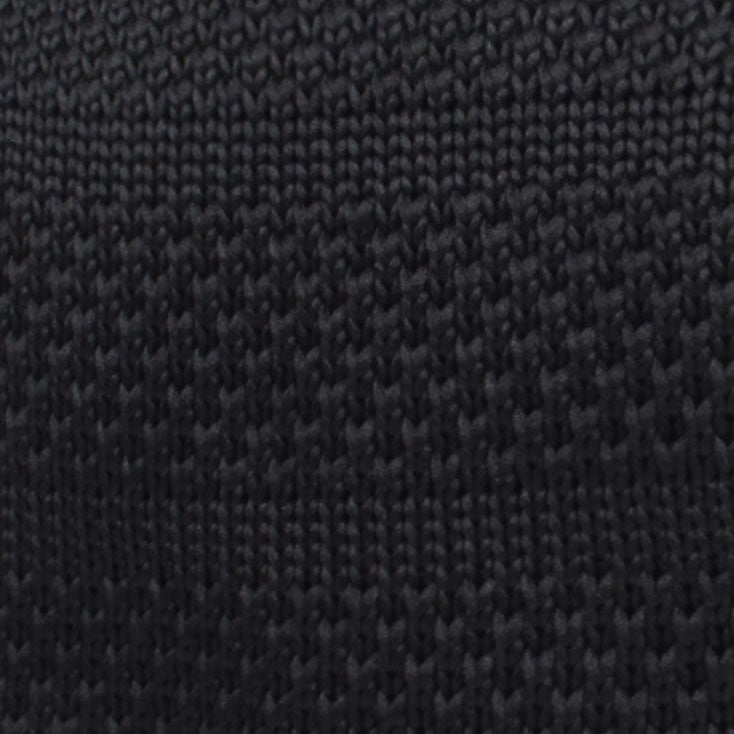 Manchester Black Knitted Tie