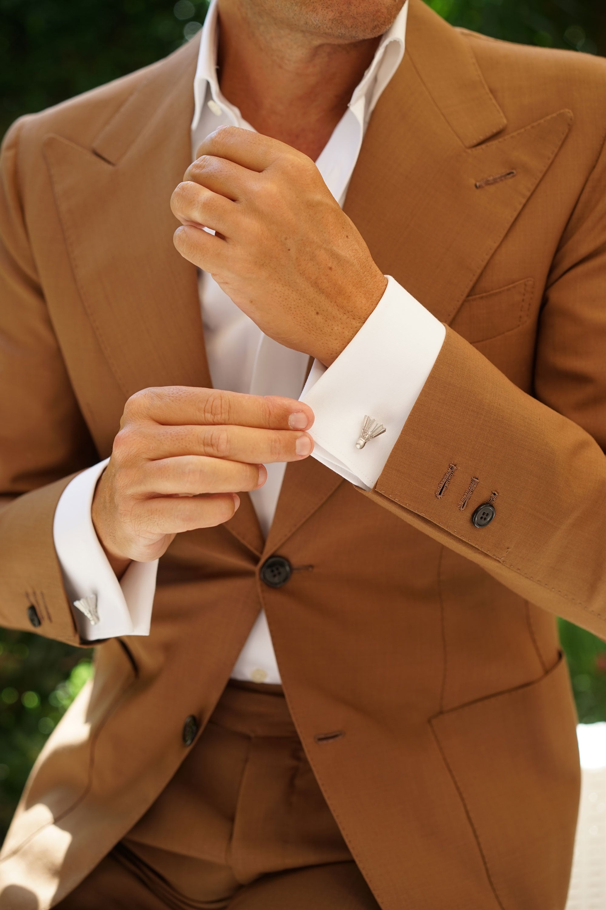 Badminton Shuttlecock Cufflinks