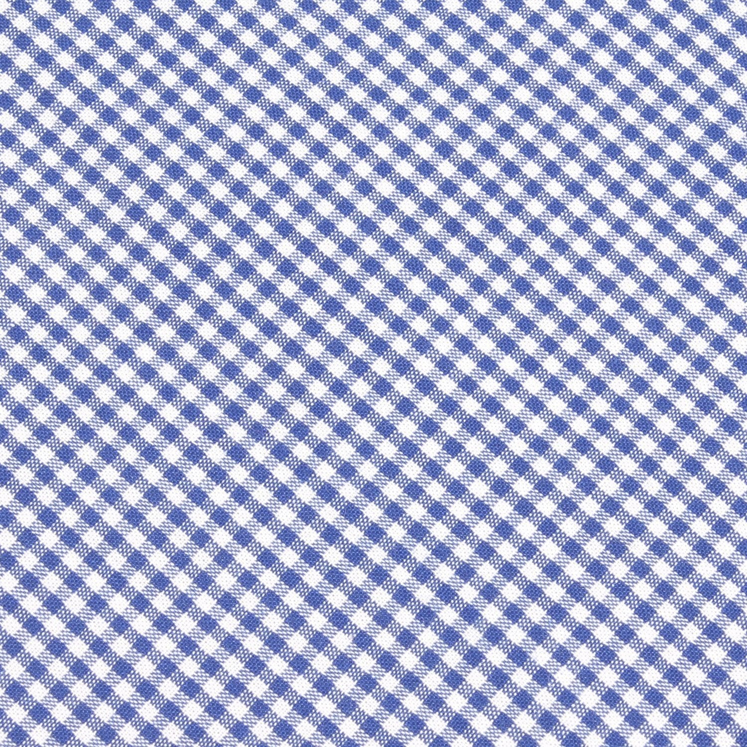 Blue Gingham Cotton Kids Diamond Bow Tie