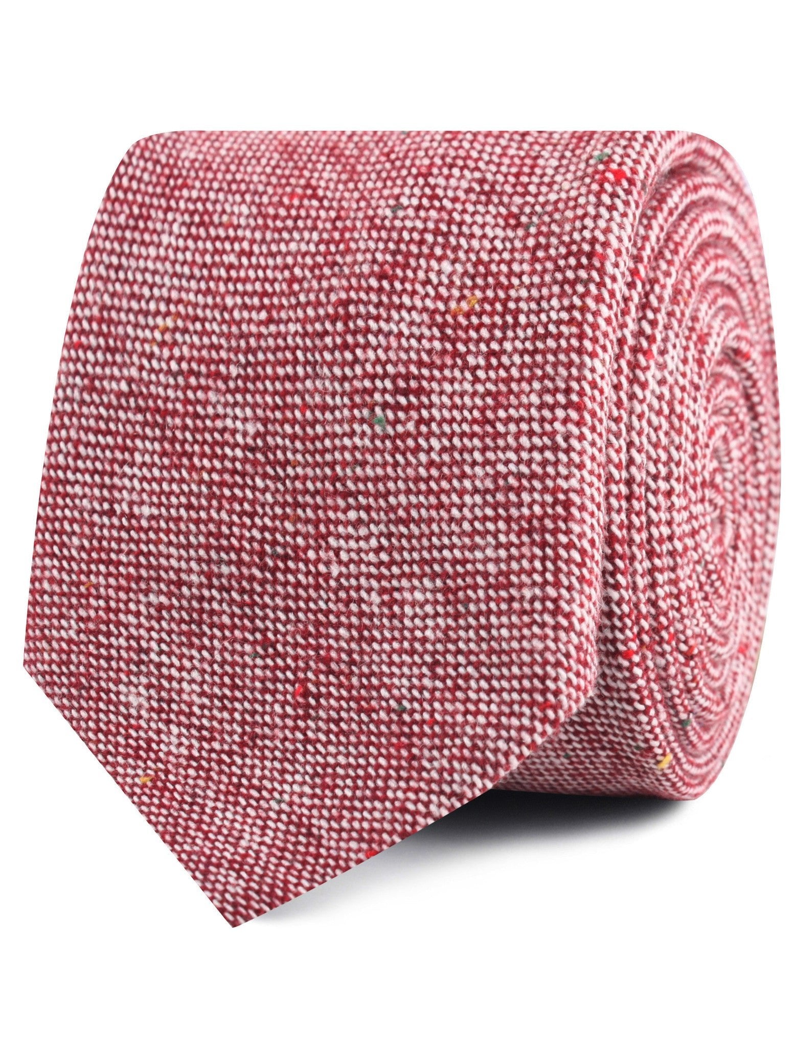 Burgundy Sharkskin Tie