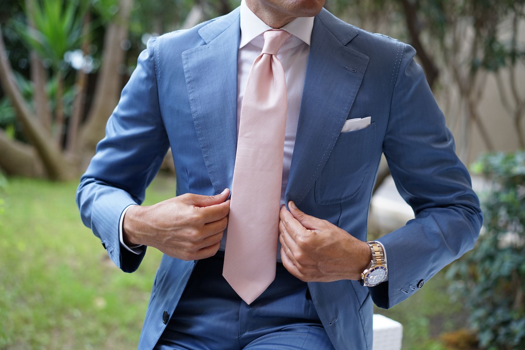 Peach Slub Necktie