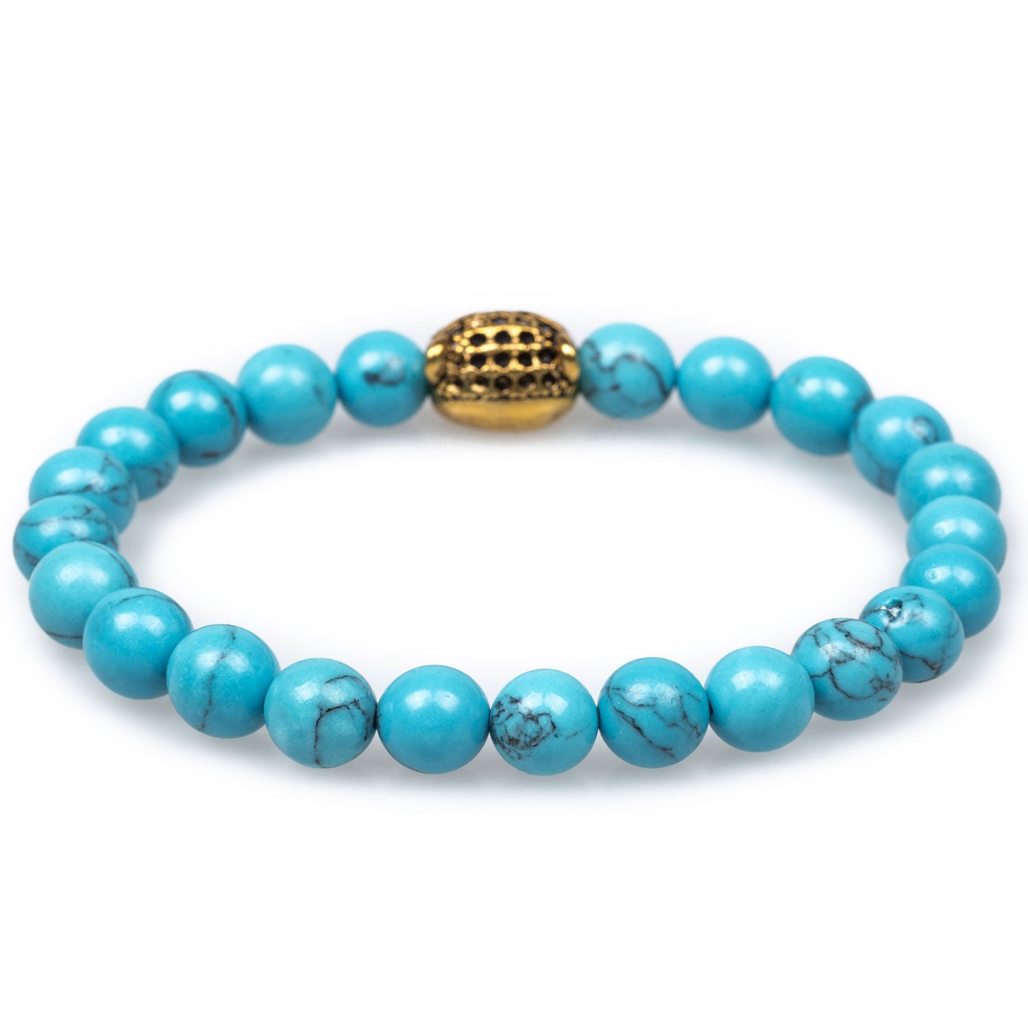 Cairo Blue Turquoise Black Panther Bracelet