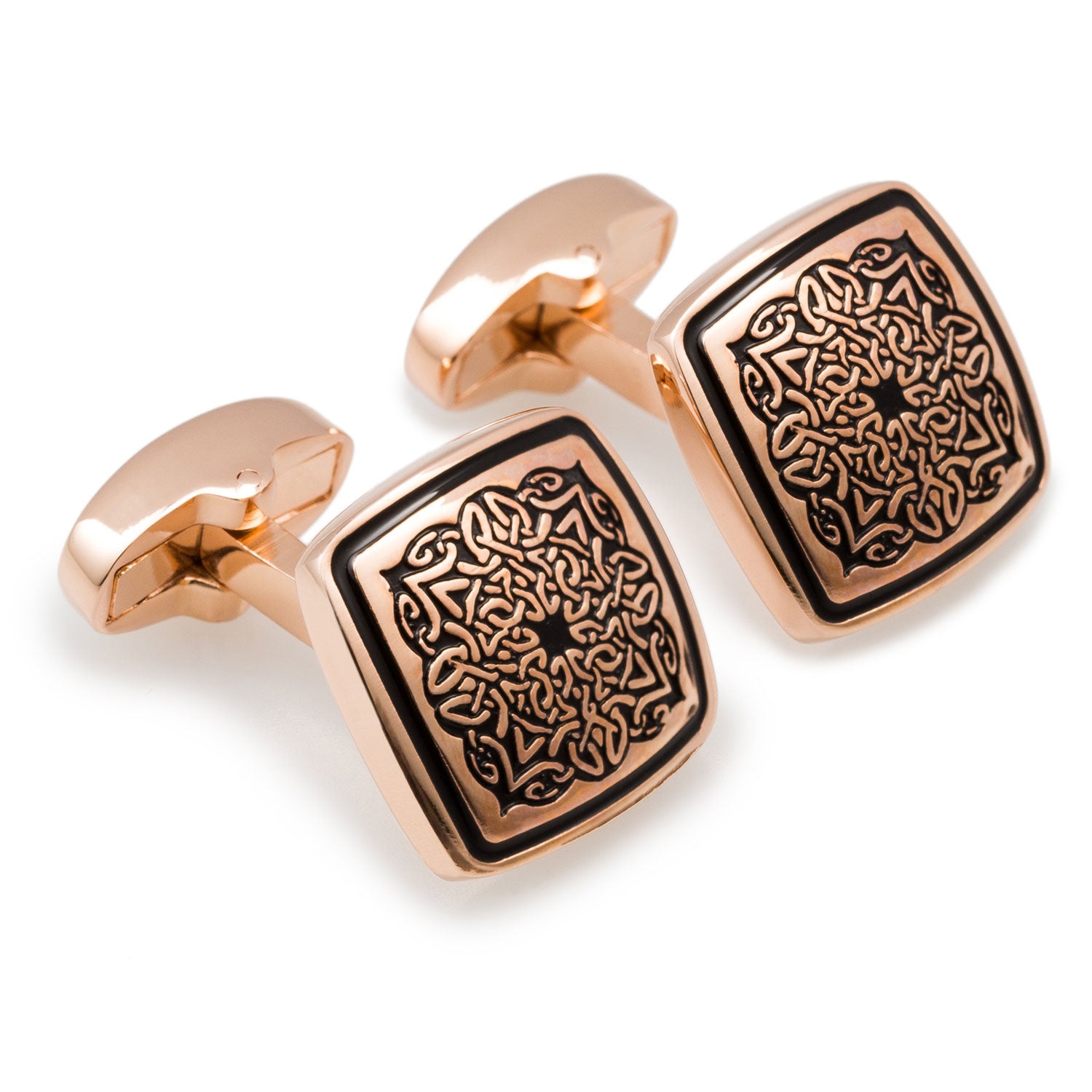 King Mansa Musa of Mali Rose Gold Cufflinks