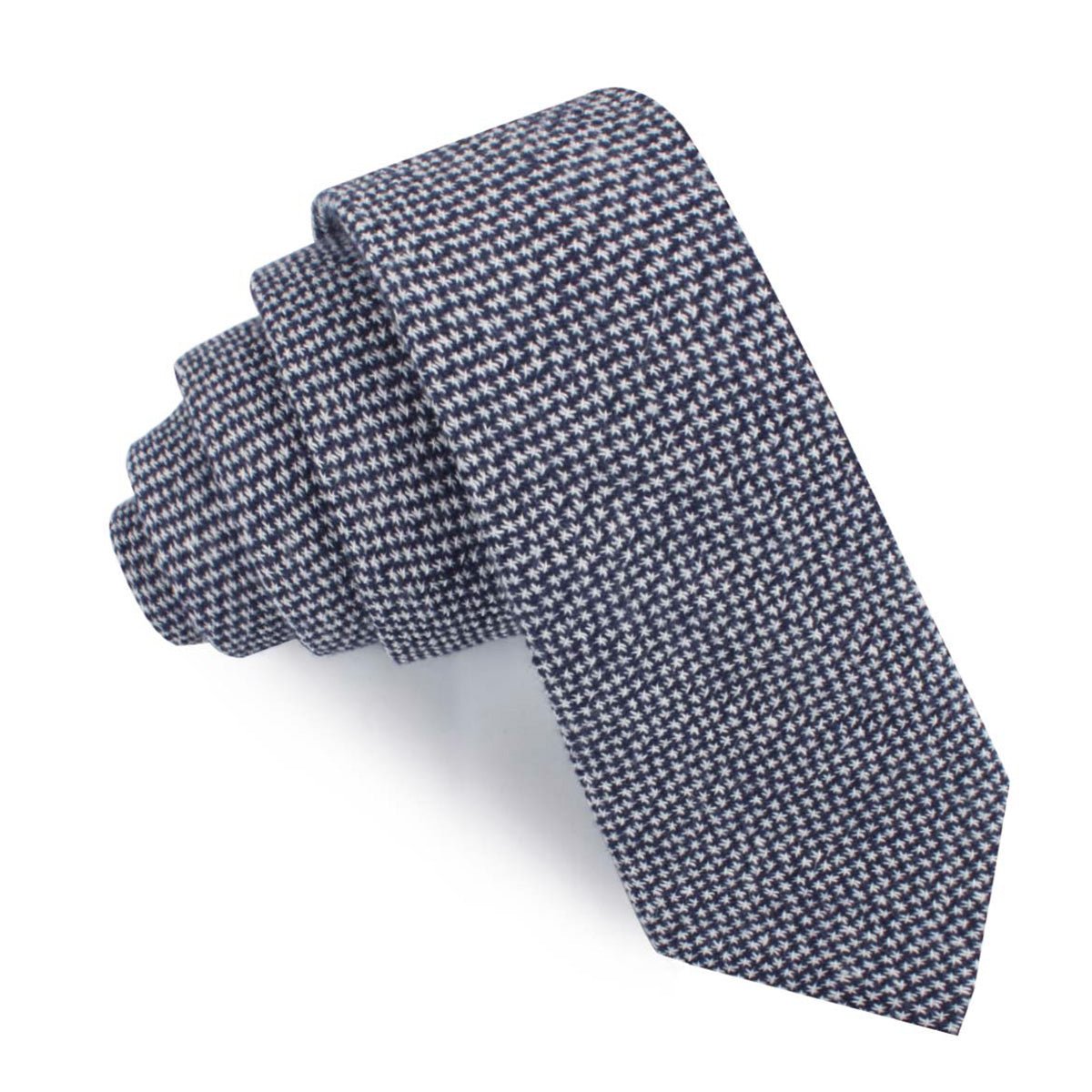 Van Gogh Midnight Blue Star Linen Skinny Tie