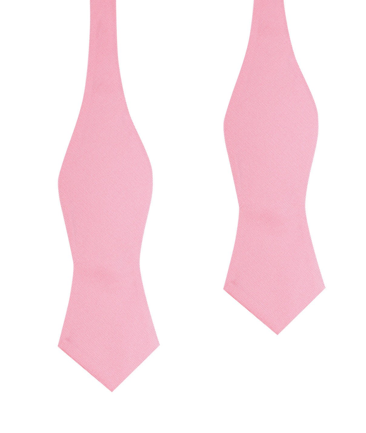 Pastel Pink Self Tie Diamond Tip Bow Tie