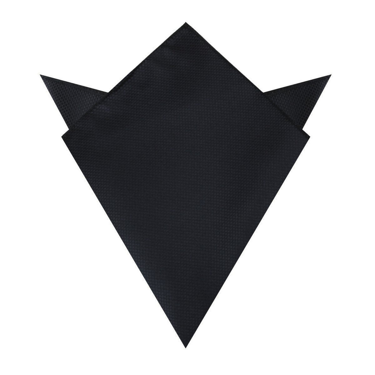 Black Basket Weave Pocket Square