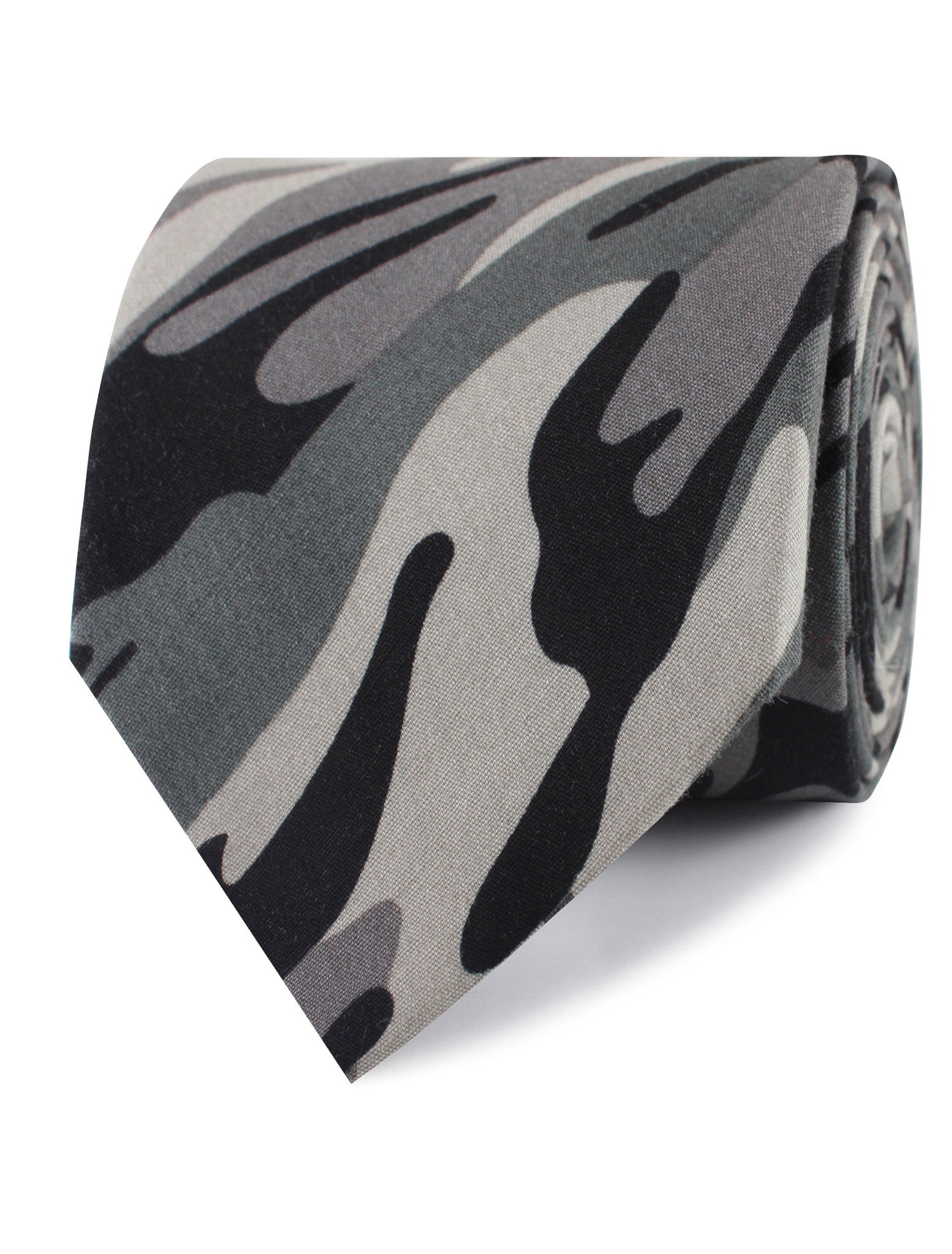 Grey Camo Tie