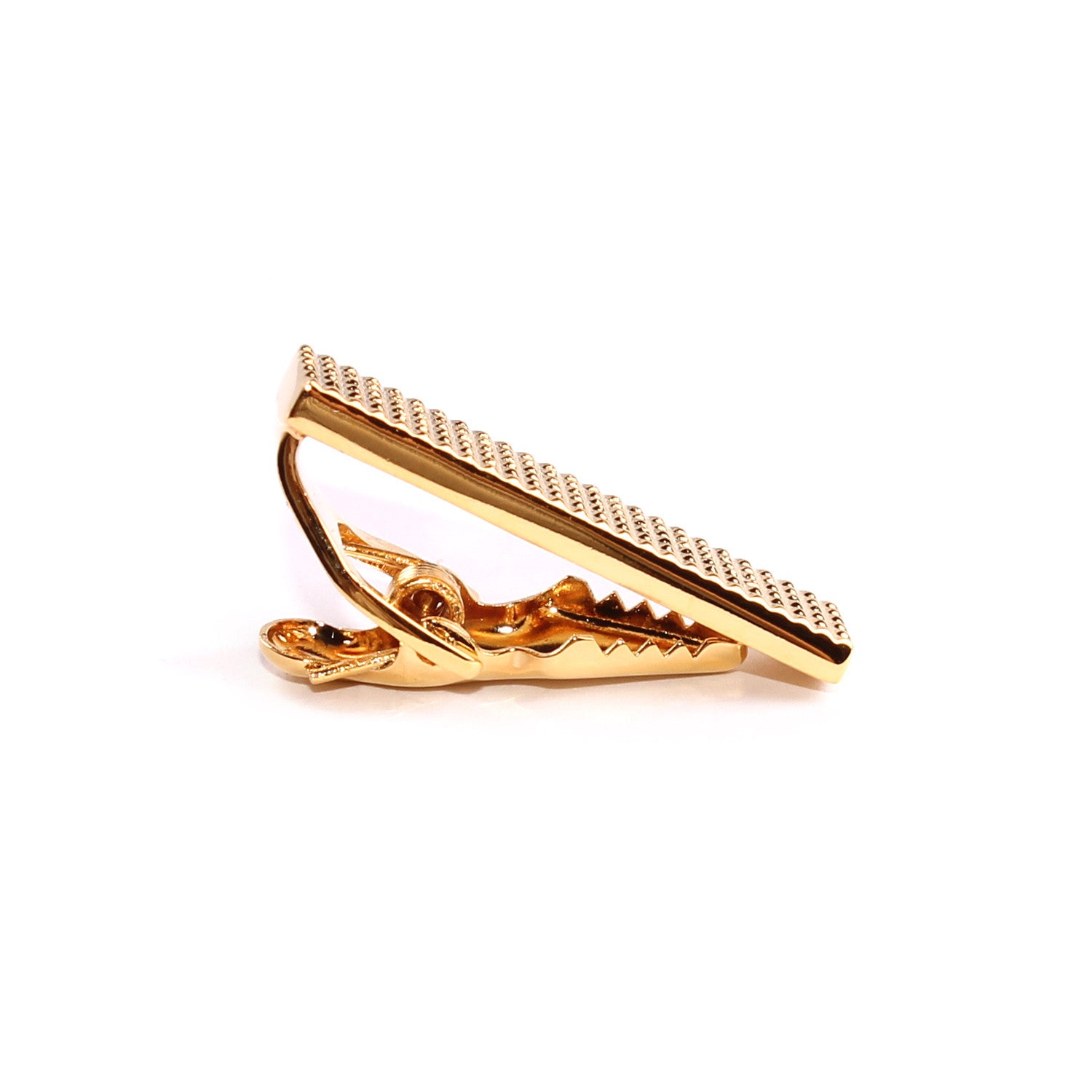 Mini Studded Gold Skinny Tie Bar