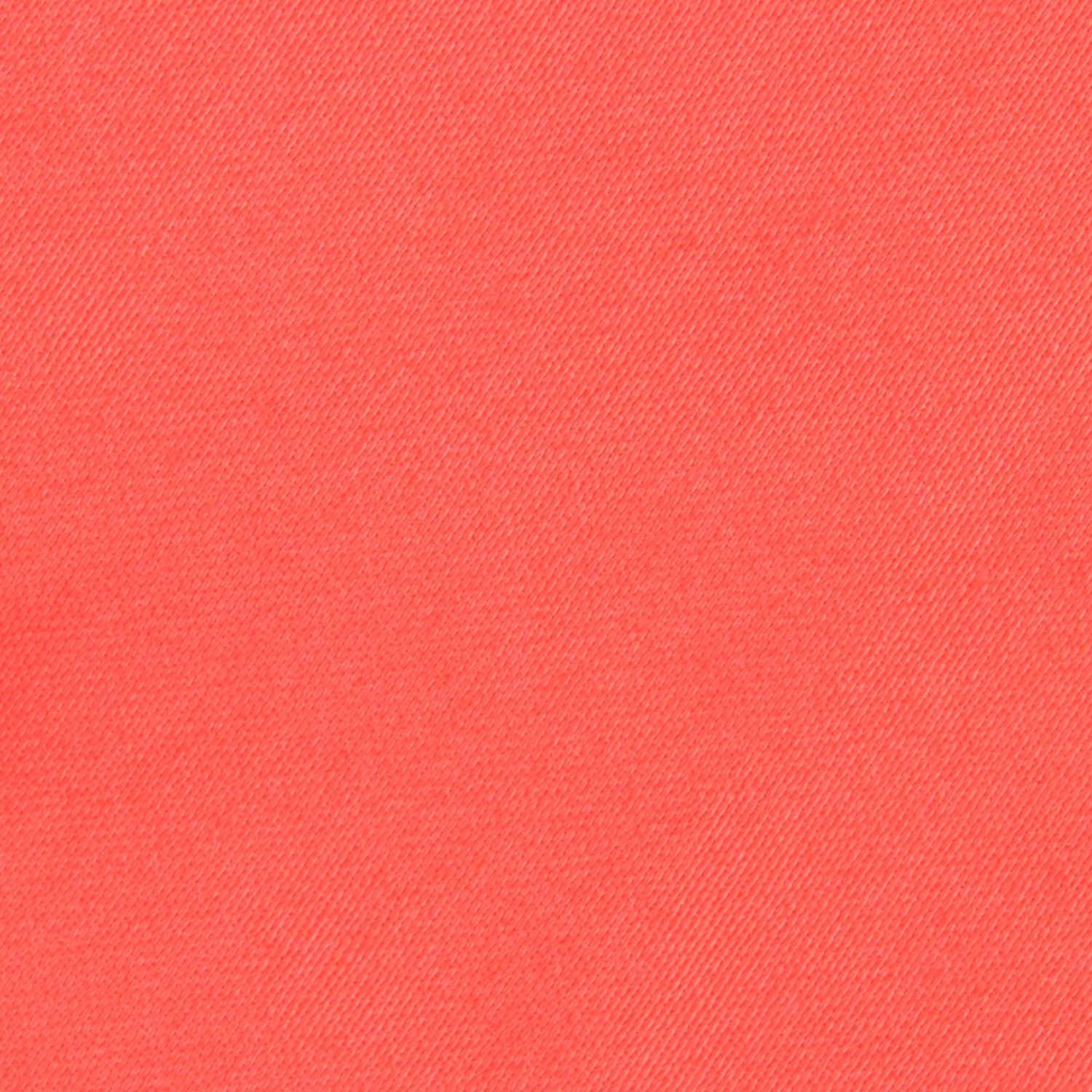 Coral Pink Cotton Pocket Square