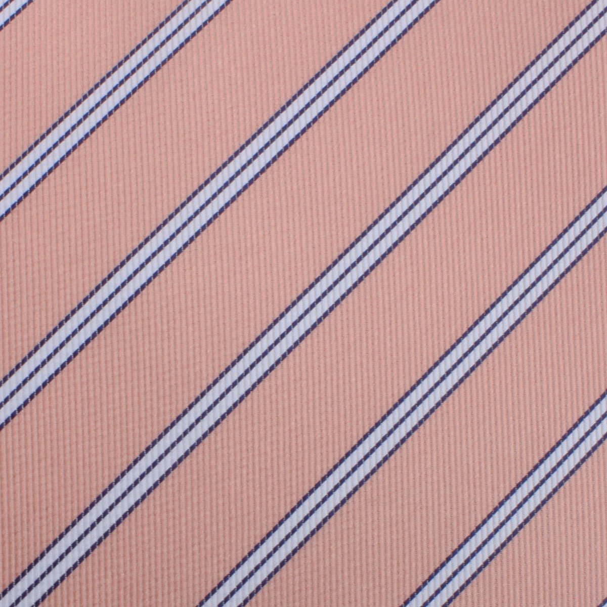 Dusty Peach Copacabana Striped Necktie