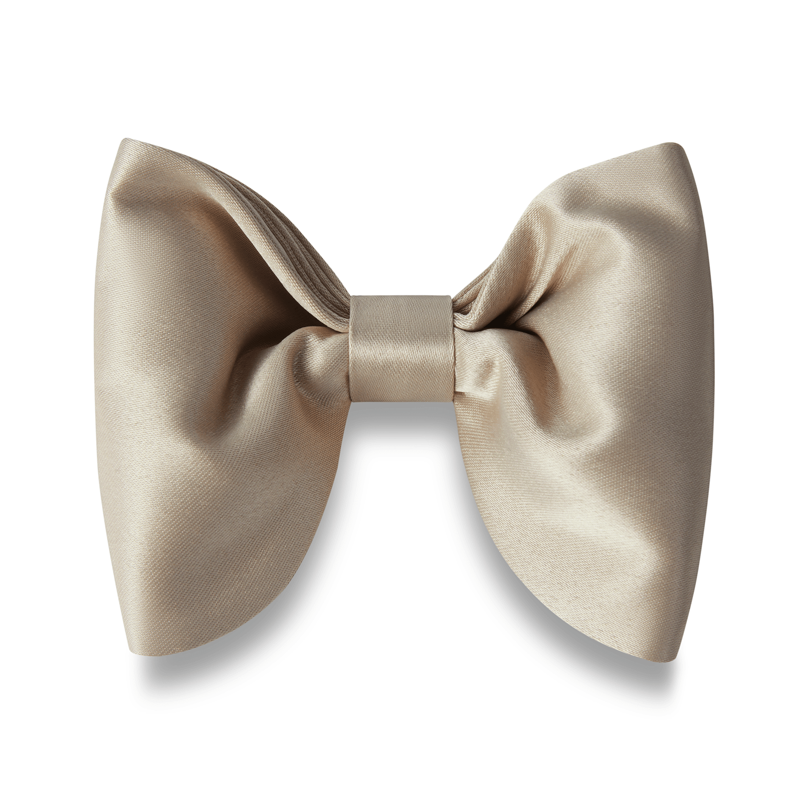 Champagne Satin Butterfly Bow Tie