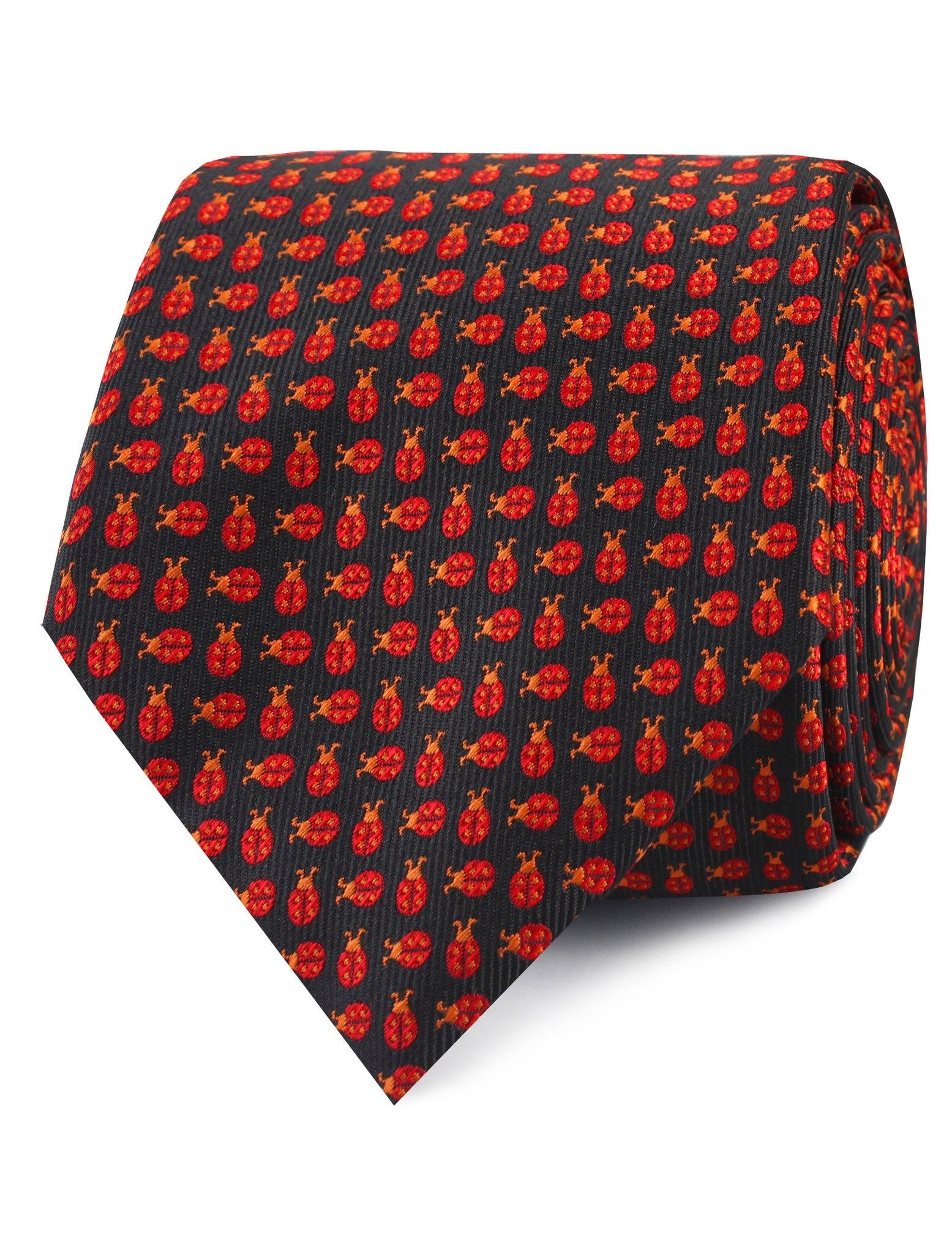 Coquelicot Red Beetle Tie