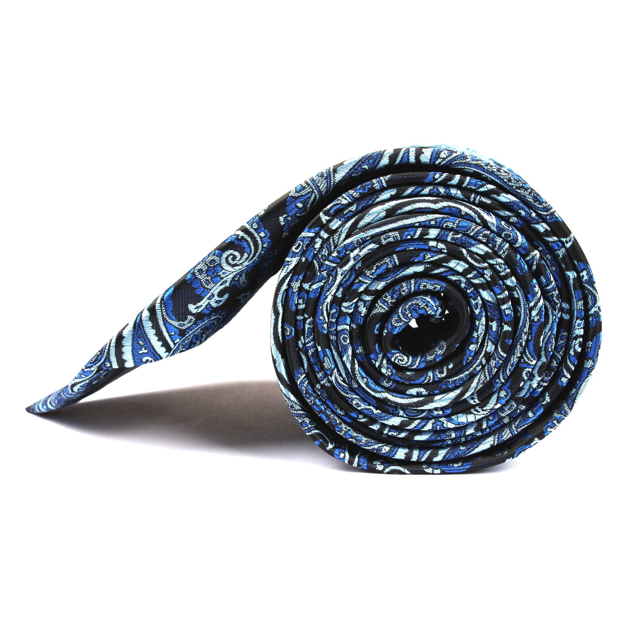 Paisley Black and Blue Tie